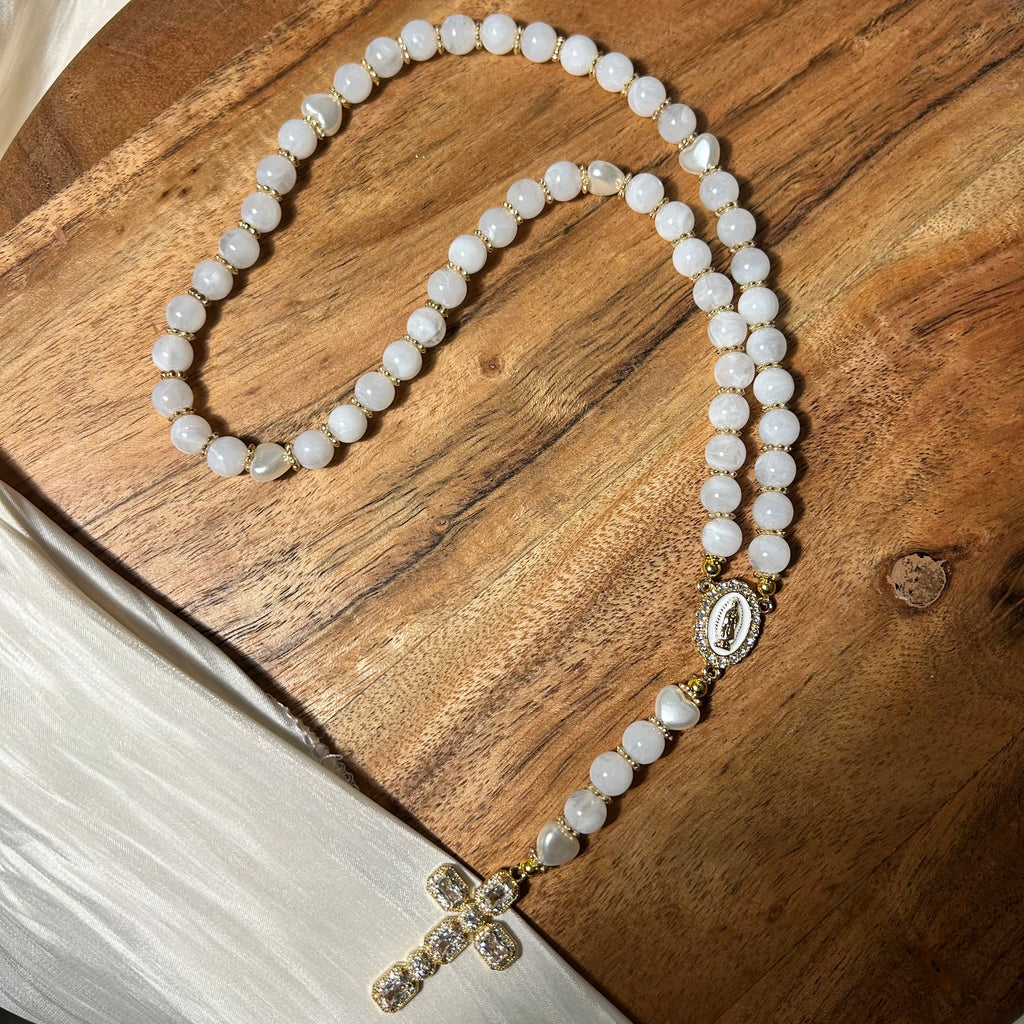 Atelier Séléna - Chapelet - White heart
