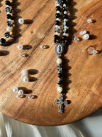 Atelier Séléna - Chapelet argenté - Éclat d'Ebène