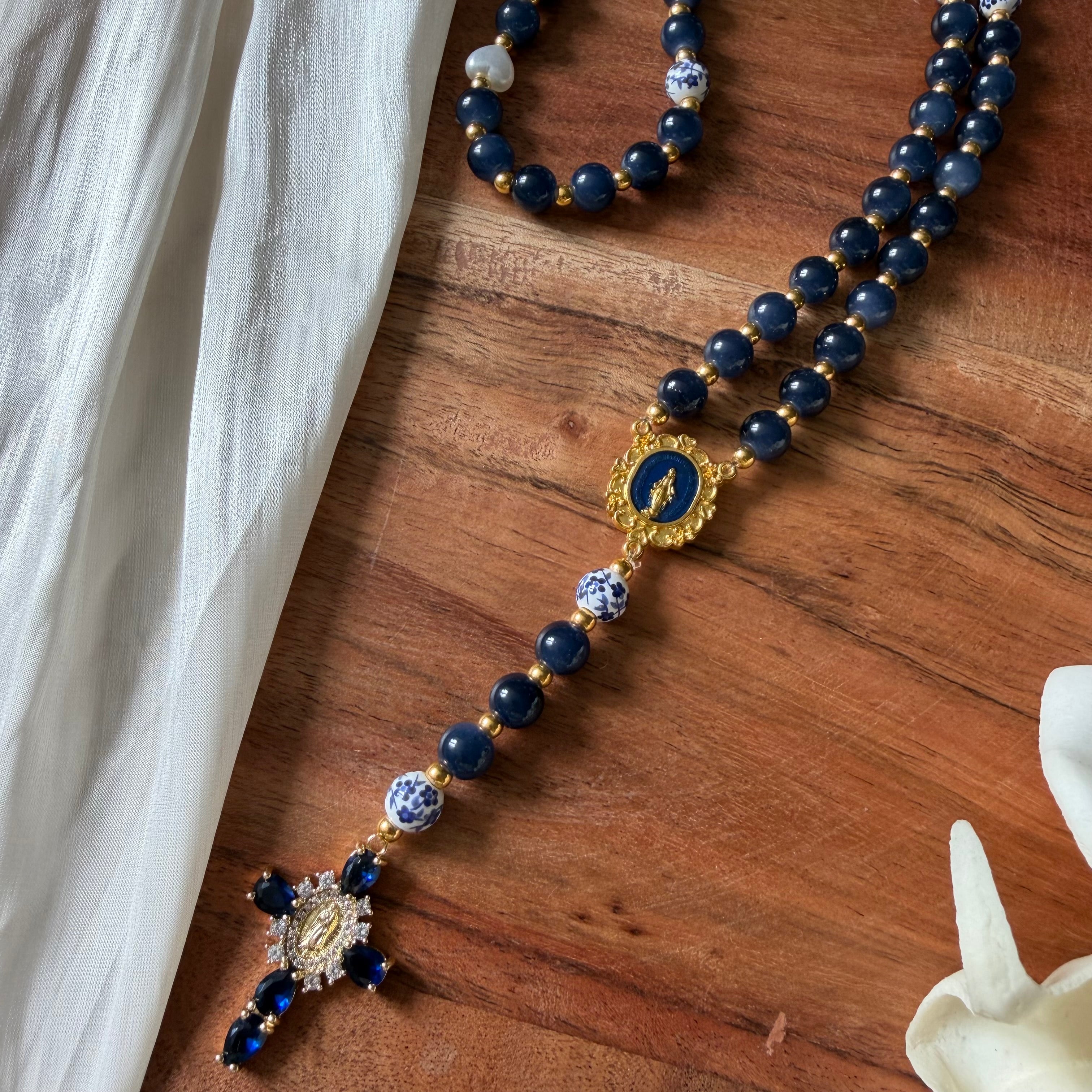 Atelier Séléna - Chapelet Bleu marine