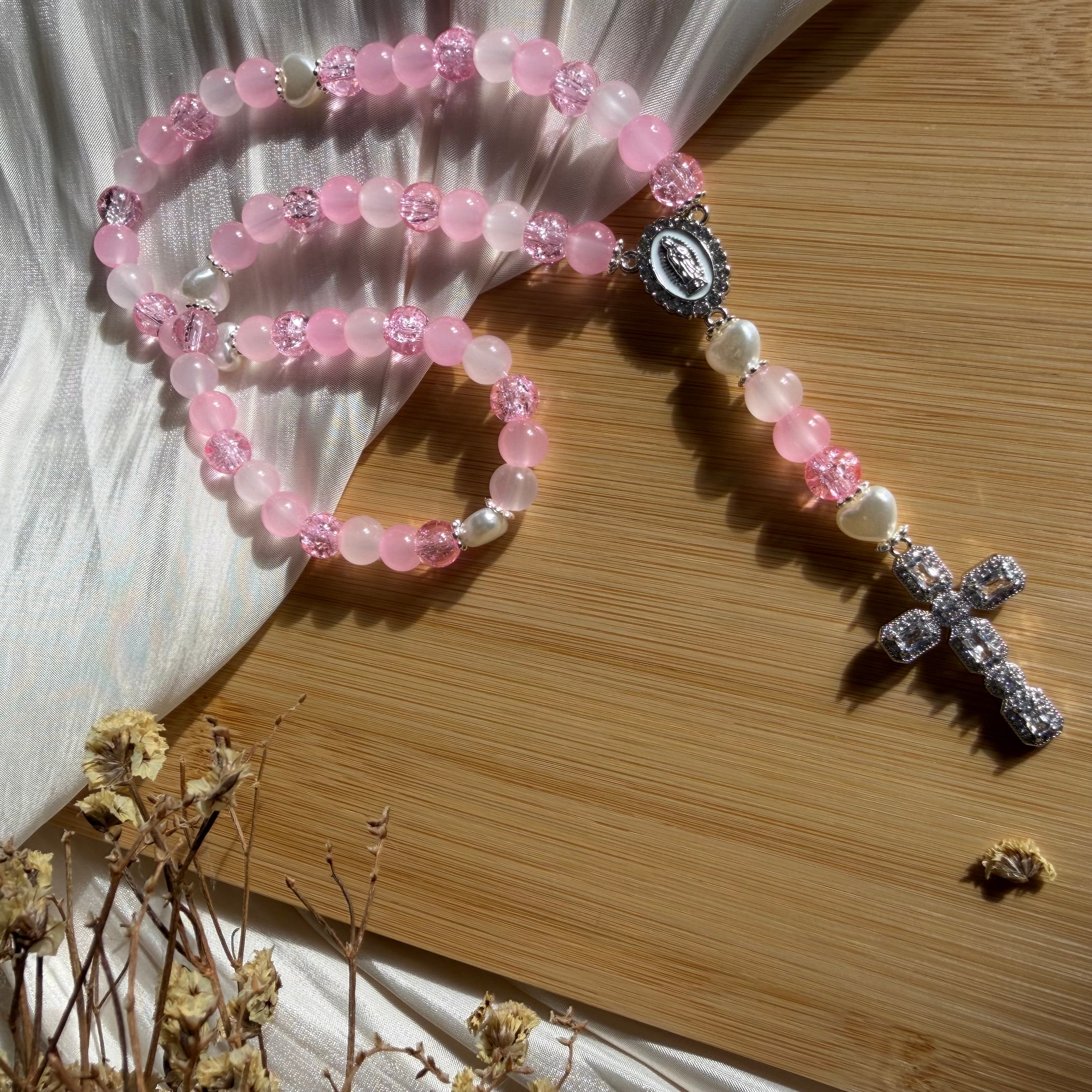 Atelier Séléna - Chapelet Éclat de rose - Argent