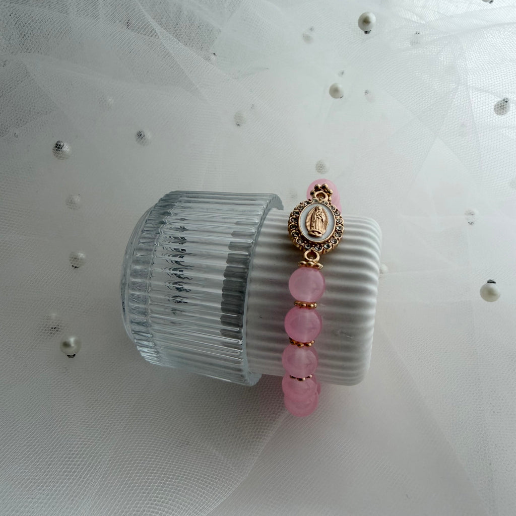 Atelier Séléna - Bracelet Sainte Vierge - Rose
