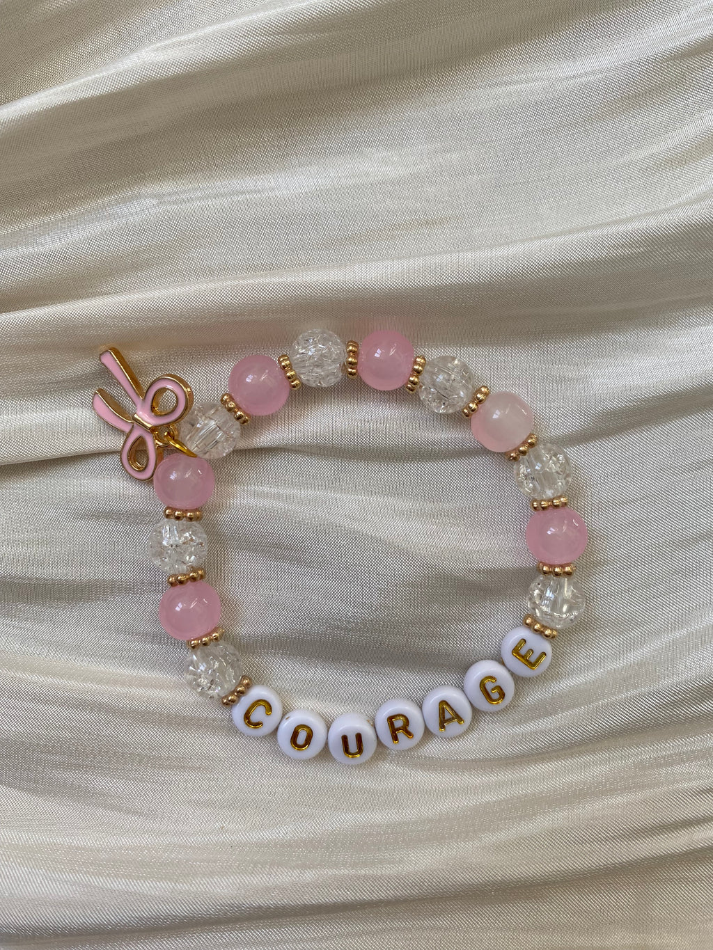 Atelier Séléna - Bracelet « Courage » Octobre Rose
