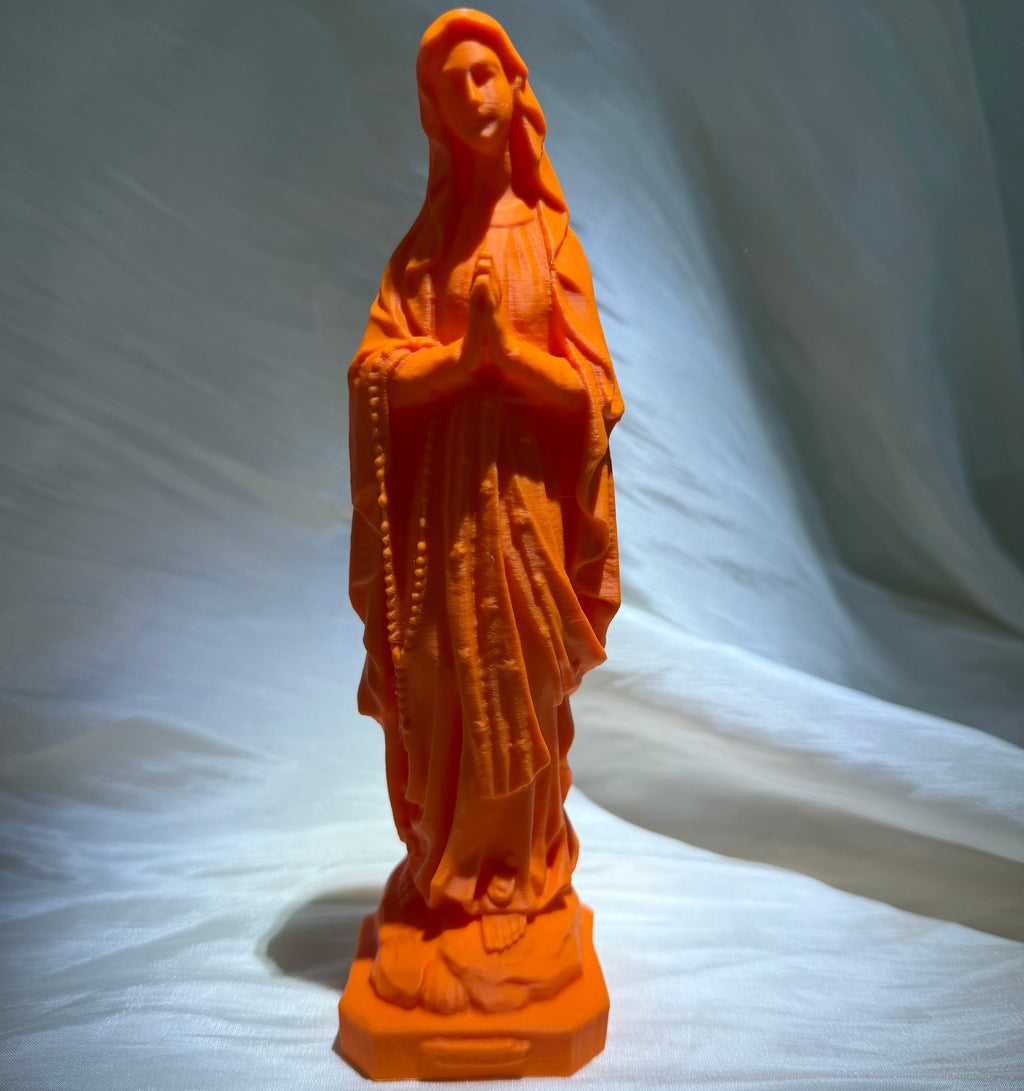 Atelier Séléna - Statue Sainte Vierge Pop Art Color - Orange