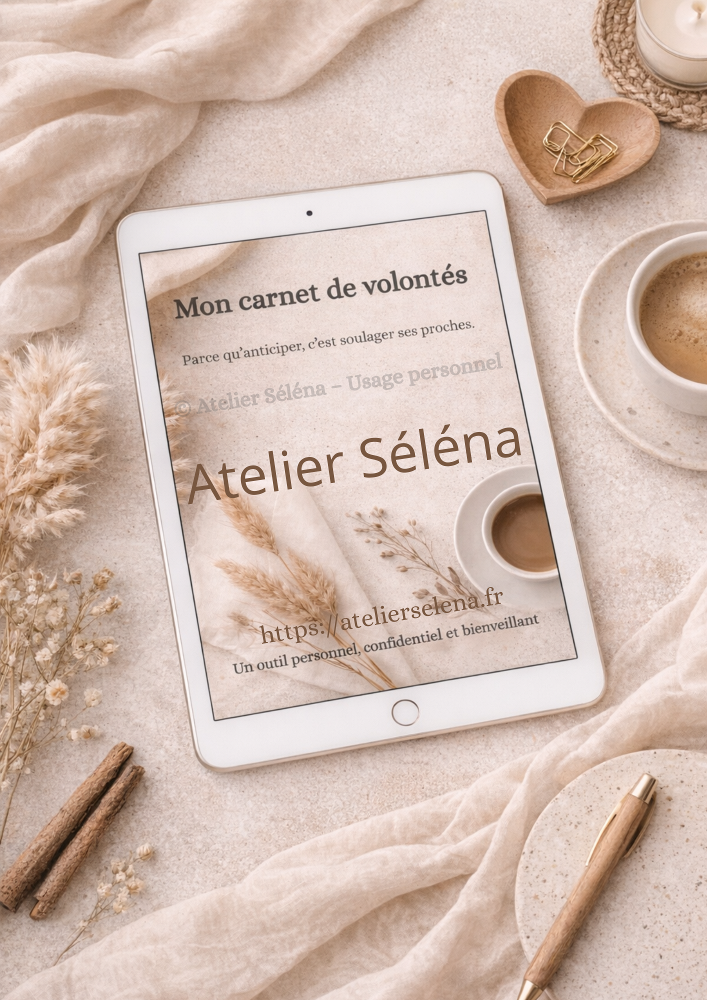 Atelier Séléna - Carnet de Volontés - PDF à imprimer