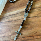 Atelier Séléna - Chapelet Argent - Marron