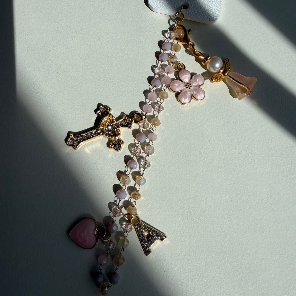 Atelier Séléna - Marque page à breloques - Blanc ou rose