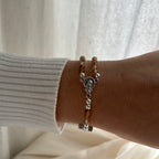 Atelier Séléna - Bracelet Chapelet Marron - Fermoir Magnétique