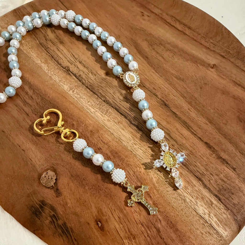 Atelier Séléna - Chapelet baby blue