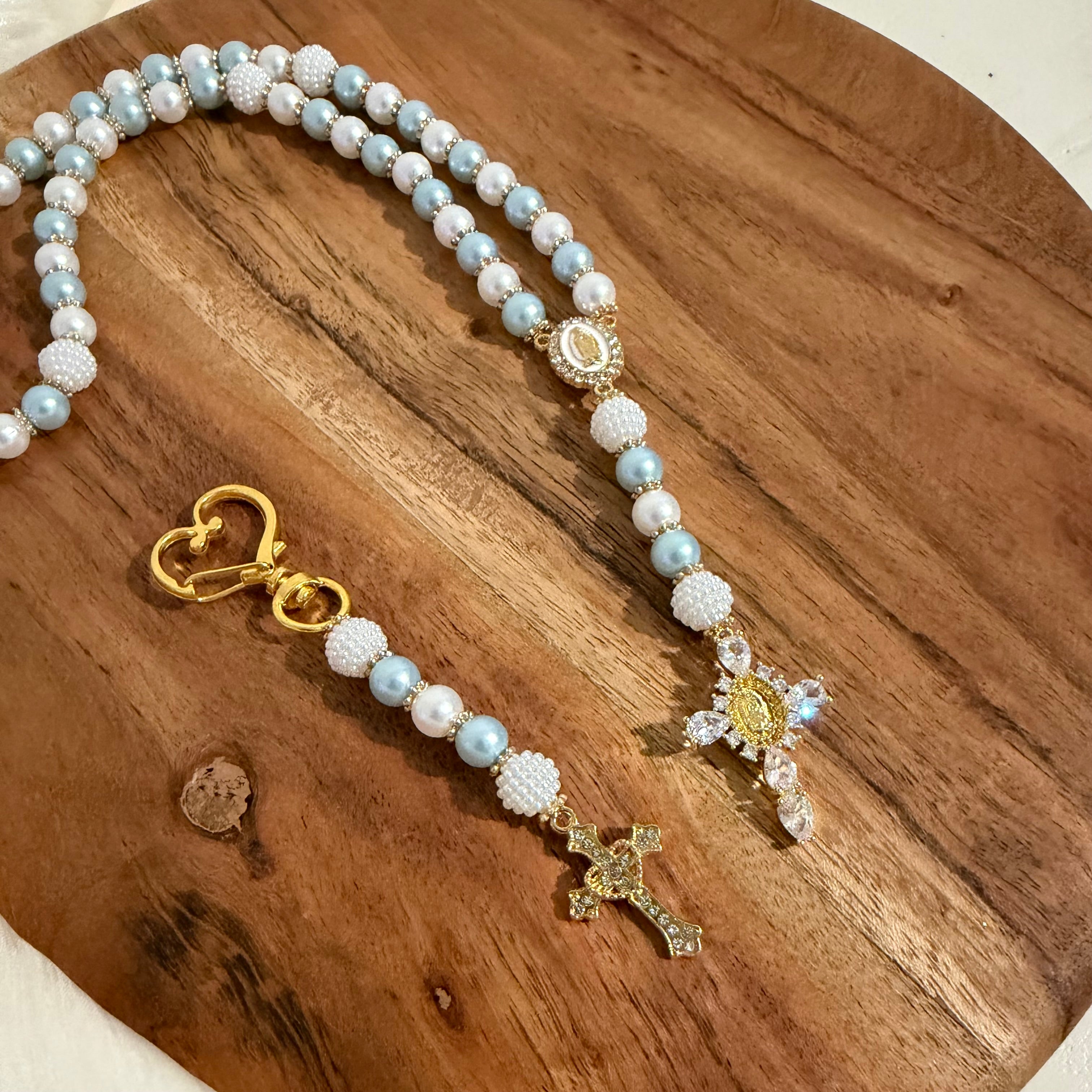 Atelier Séléna - Chapelet baby blue