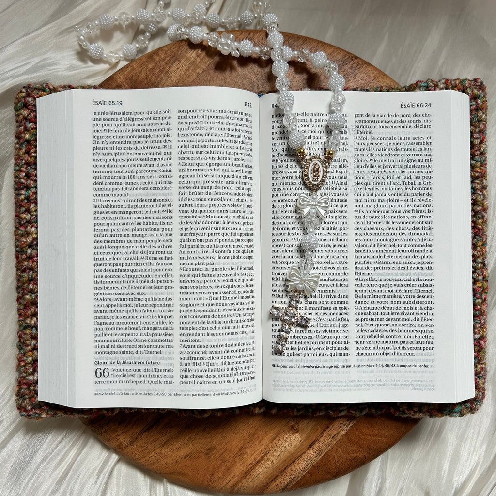 Atelier Séléna - Housse de bible au crochet acrylique