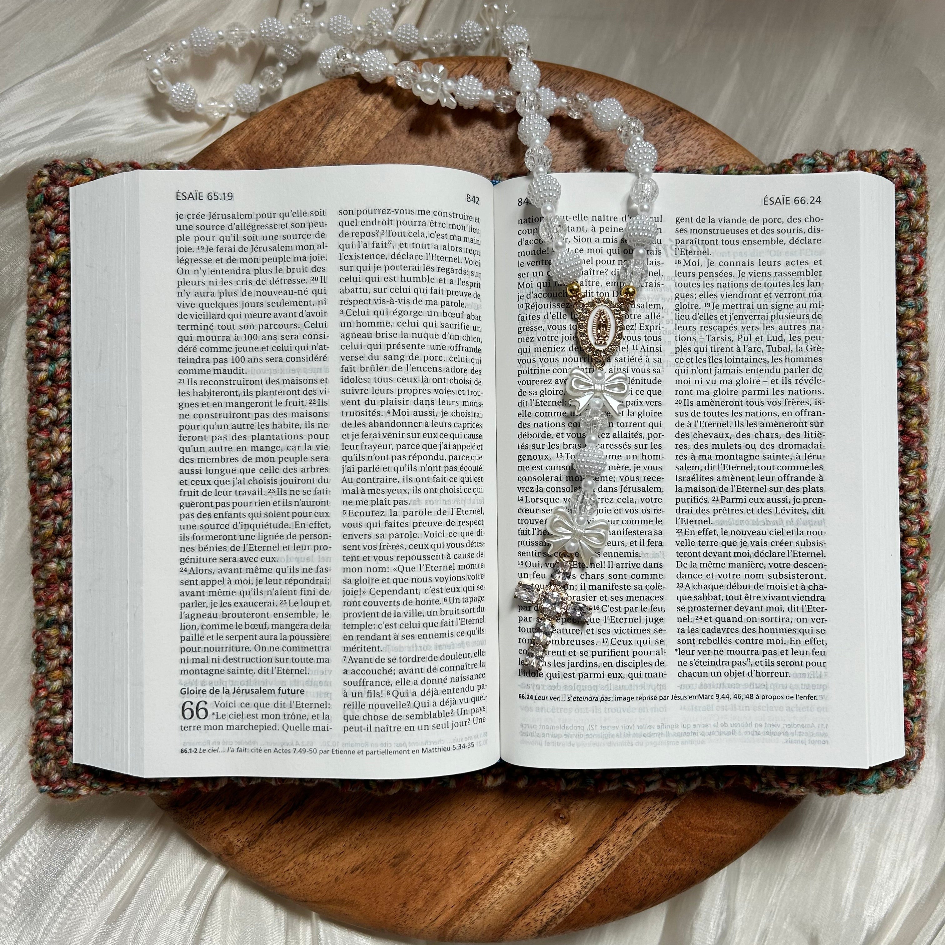 Atelier Séléna - Housse de bible au crochet acrylique