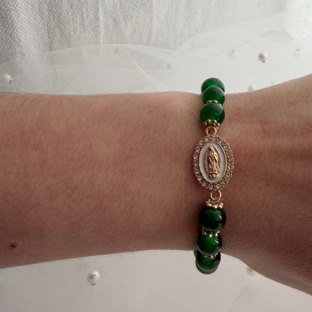 Atelier Séléna - Bracelet Sainte Vierge - Vert