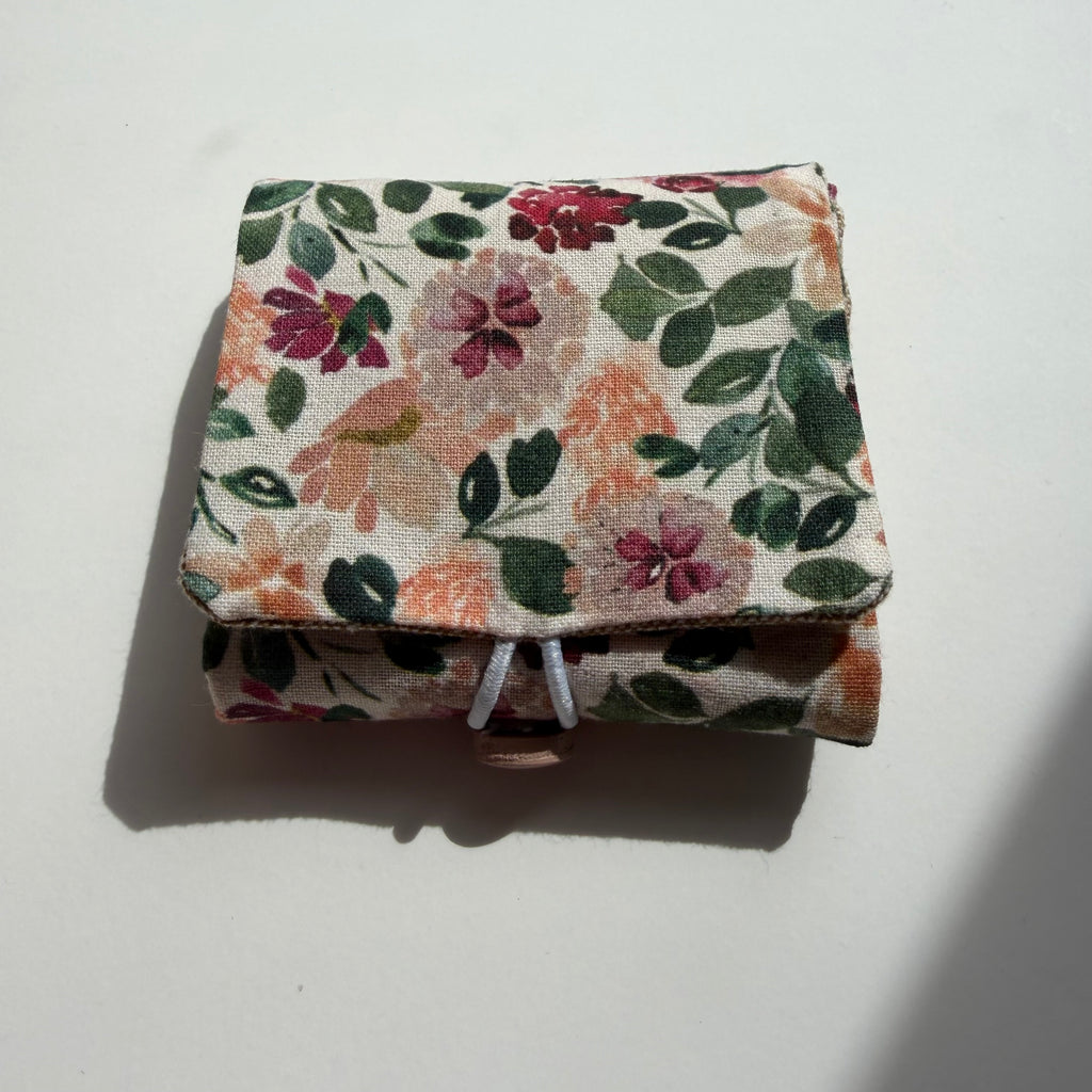 Atelier Séléna - Oratoire de poche artisanal en coton et lin – coin prière nomade - avec dizainier