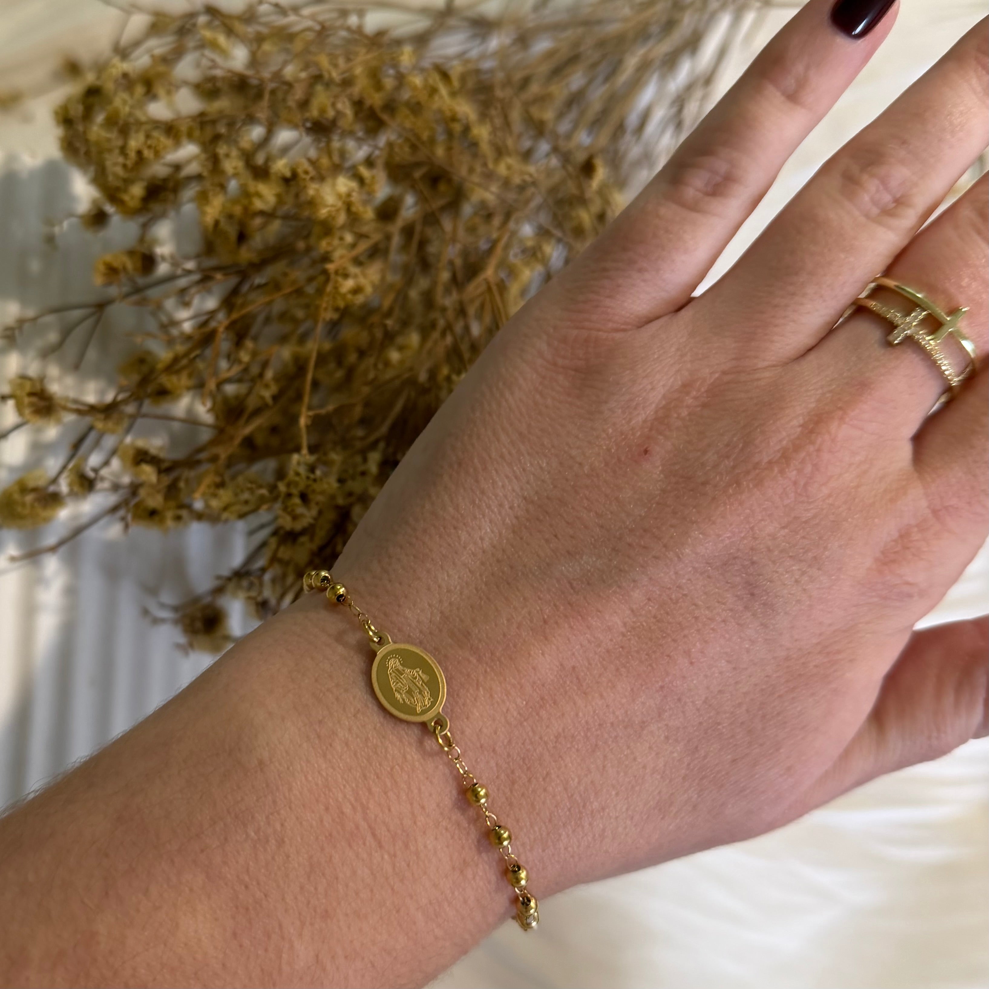 Atelier Séléna - Bracelet Acier Inoxydable Doré - Marie