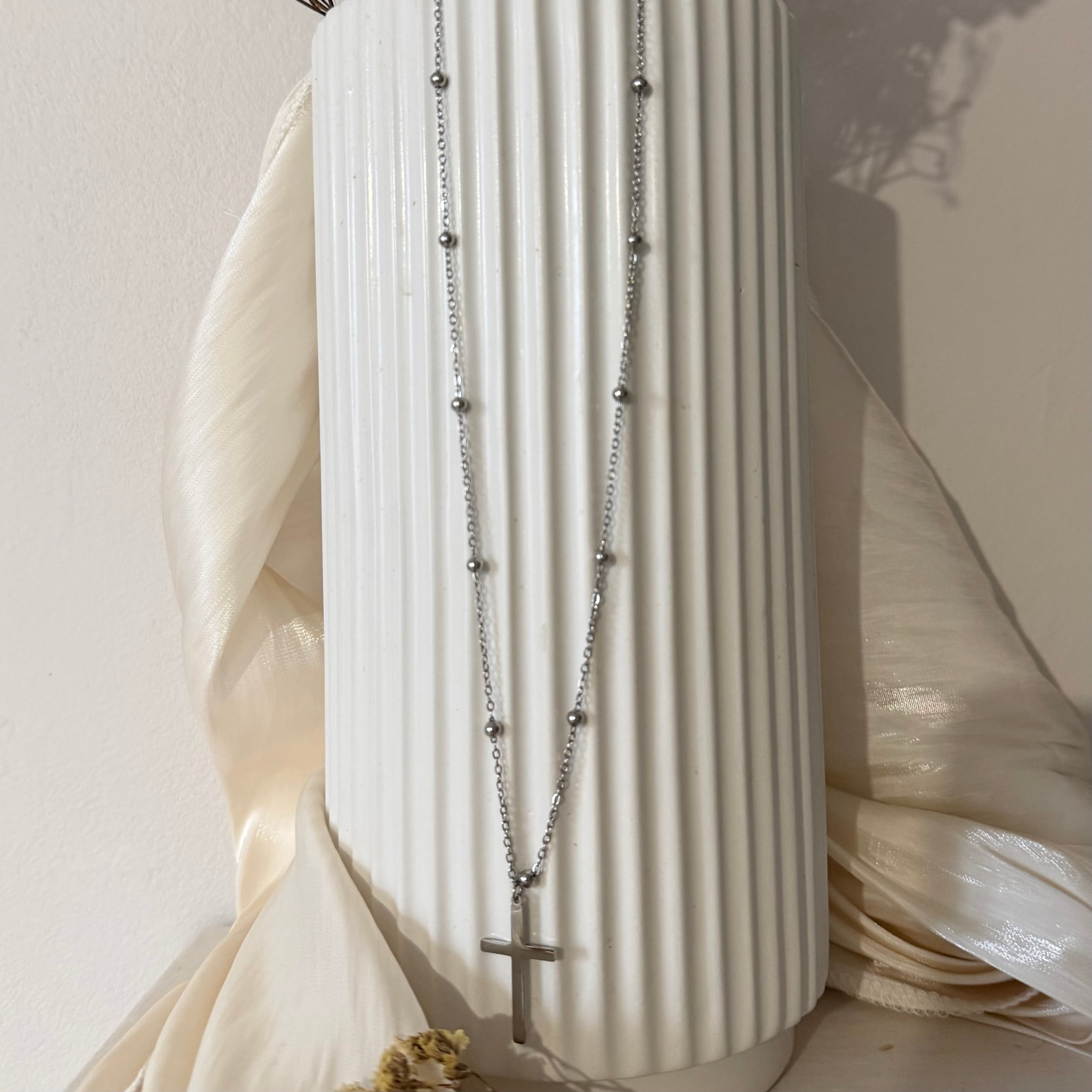 Atelier Séléna - Collier Acier Inoxydable Argent - Anna