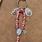 Atelier Séléna - Porte clé dizainier avec initiale