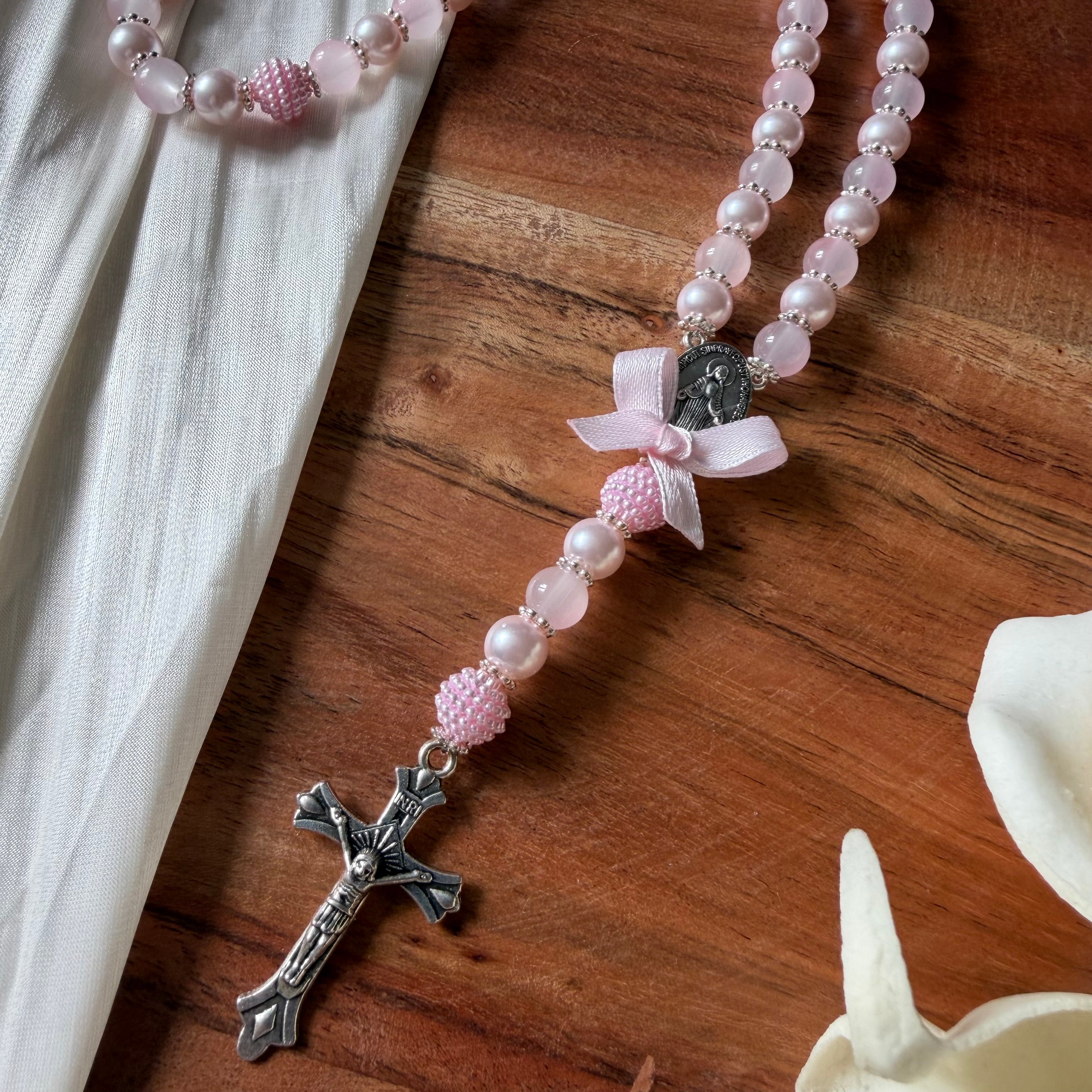 Atelier Séléna - Chapelet Rose Argent