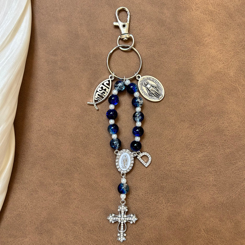 Atelier Séléna - Porte clé dizainier avec initiale