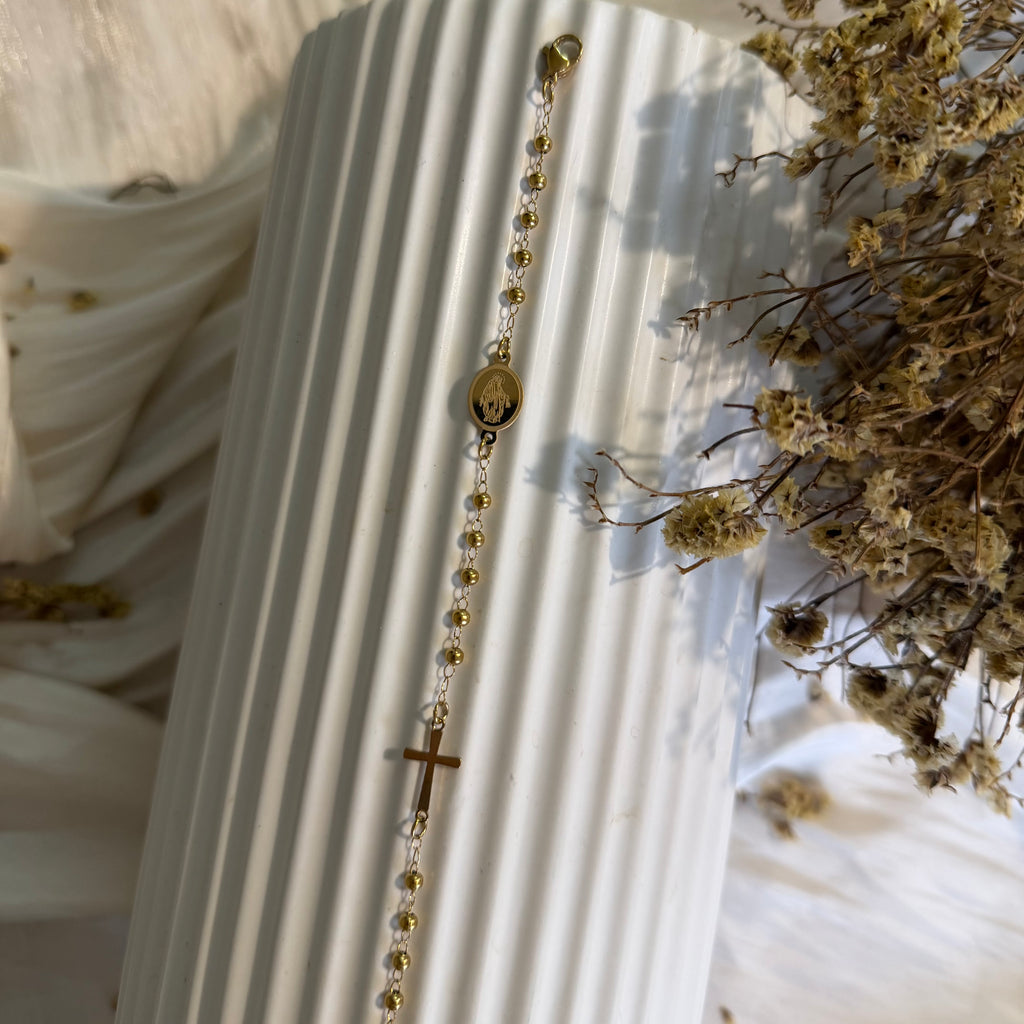 Atelier Séléna - Bracelet Acier Inoxydable Doré - Marie