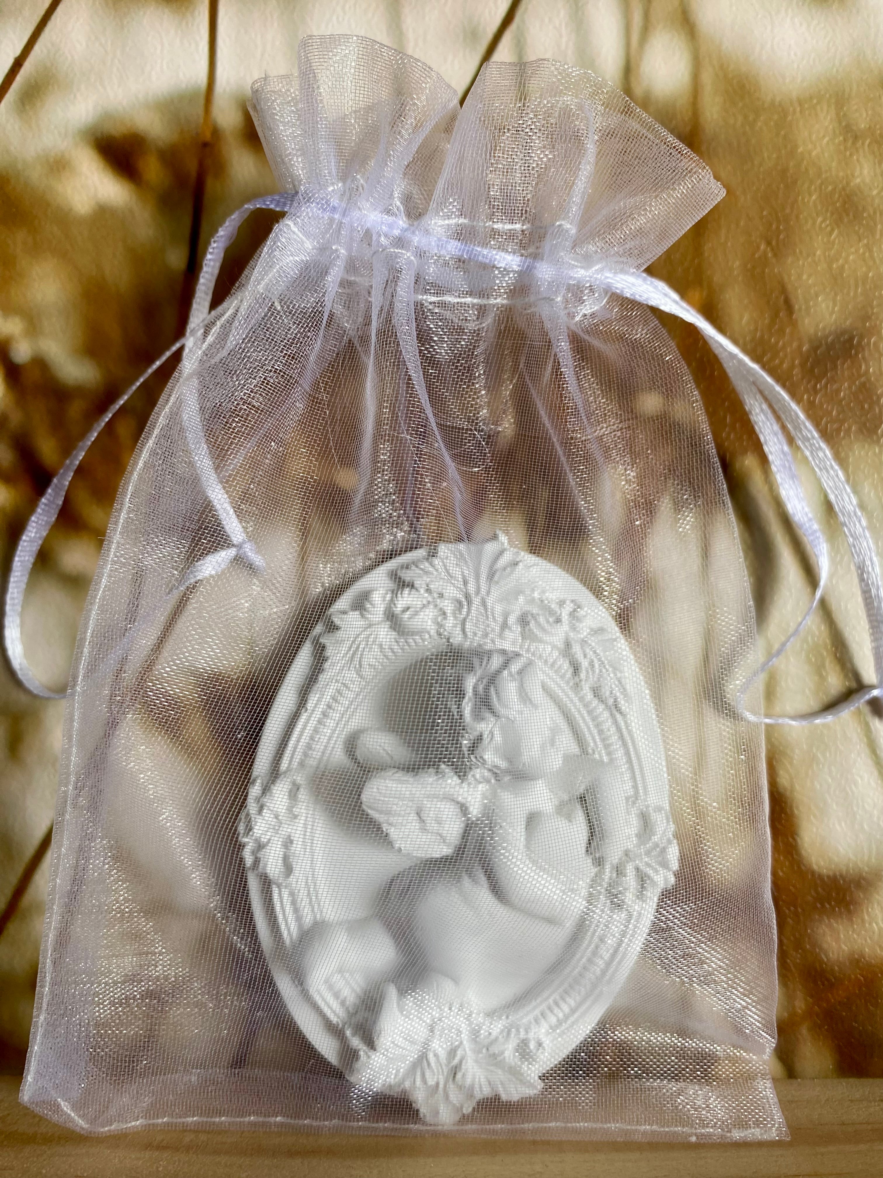 Décor parfumé Ange Romantique en cadre ovale - Artisanale