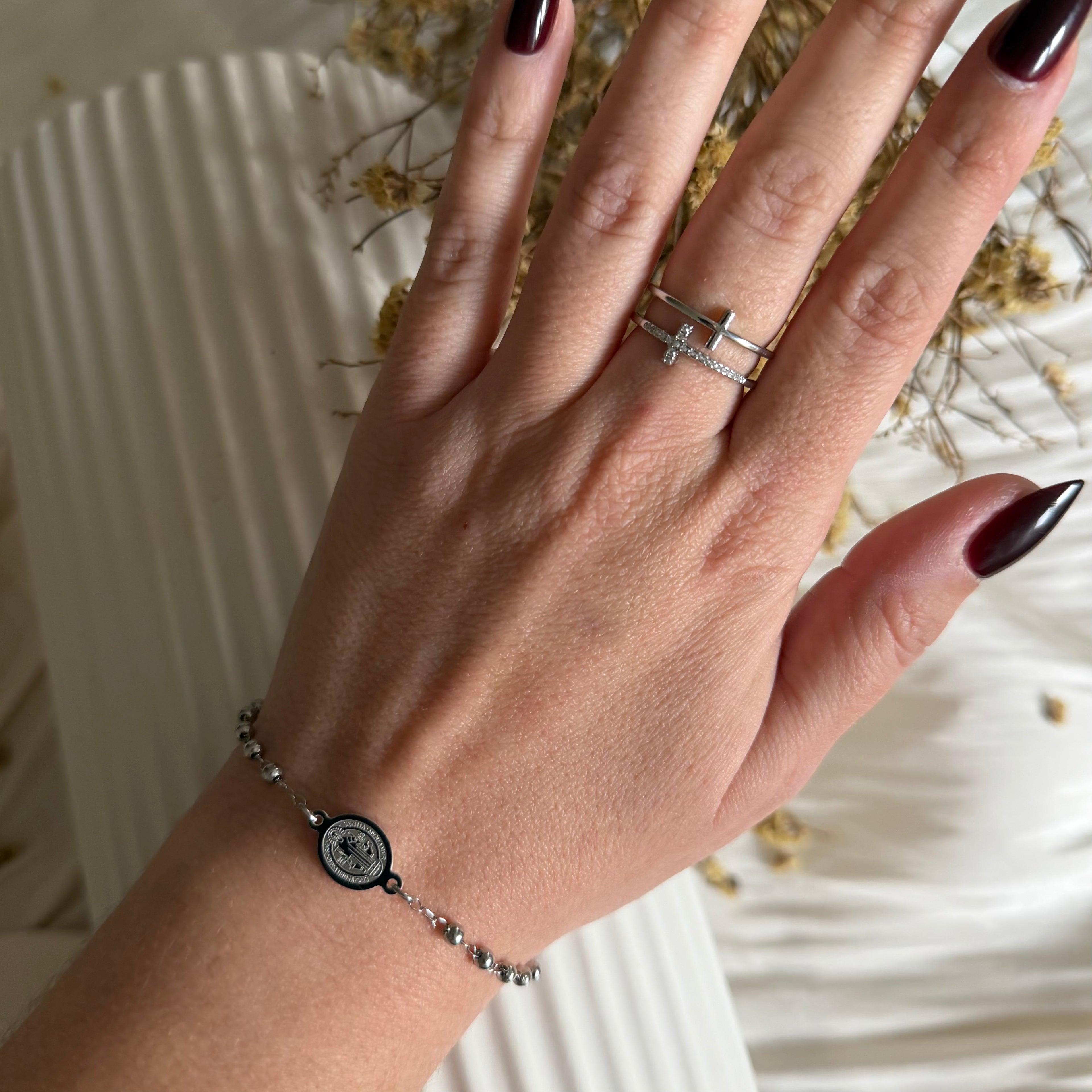 Atelier Séléna - Bracelet Acier Inoxydable Argent - Le Prêtre