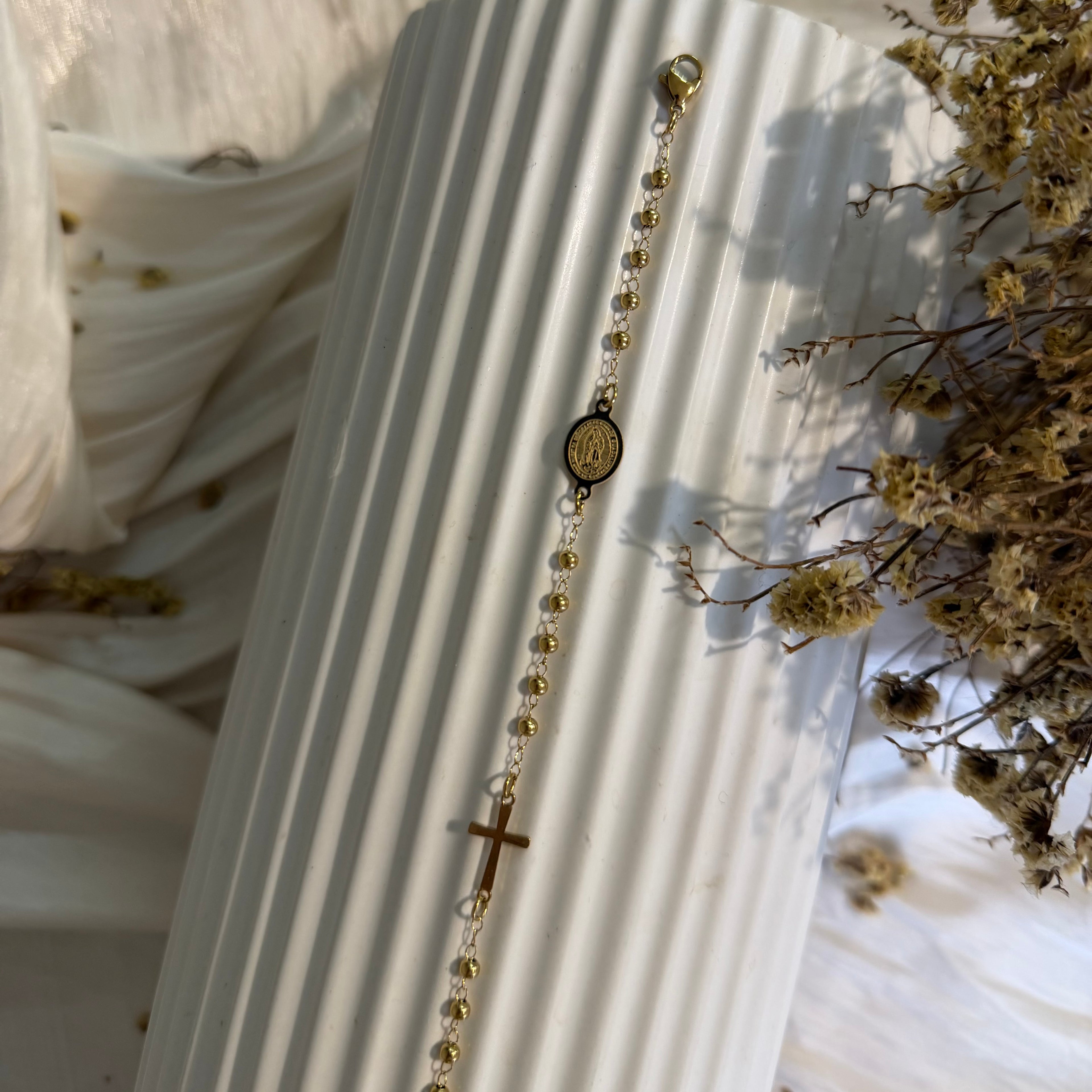 Atelier Séléna - Bracelet Acier Inoxydable Doré  - Notre Dame