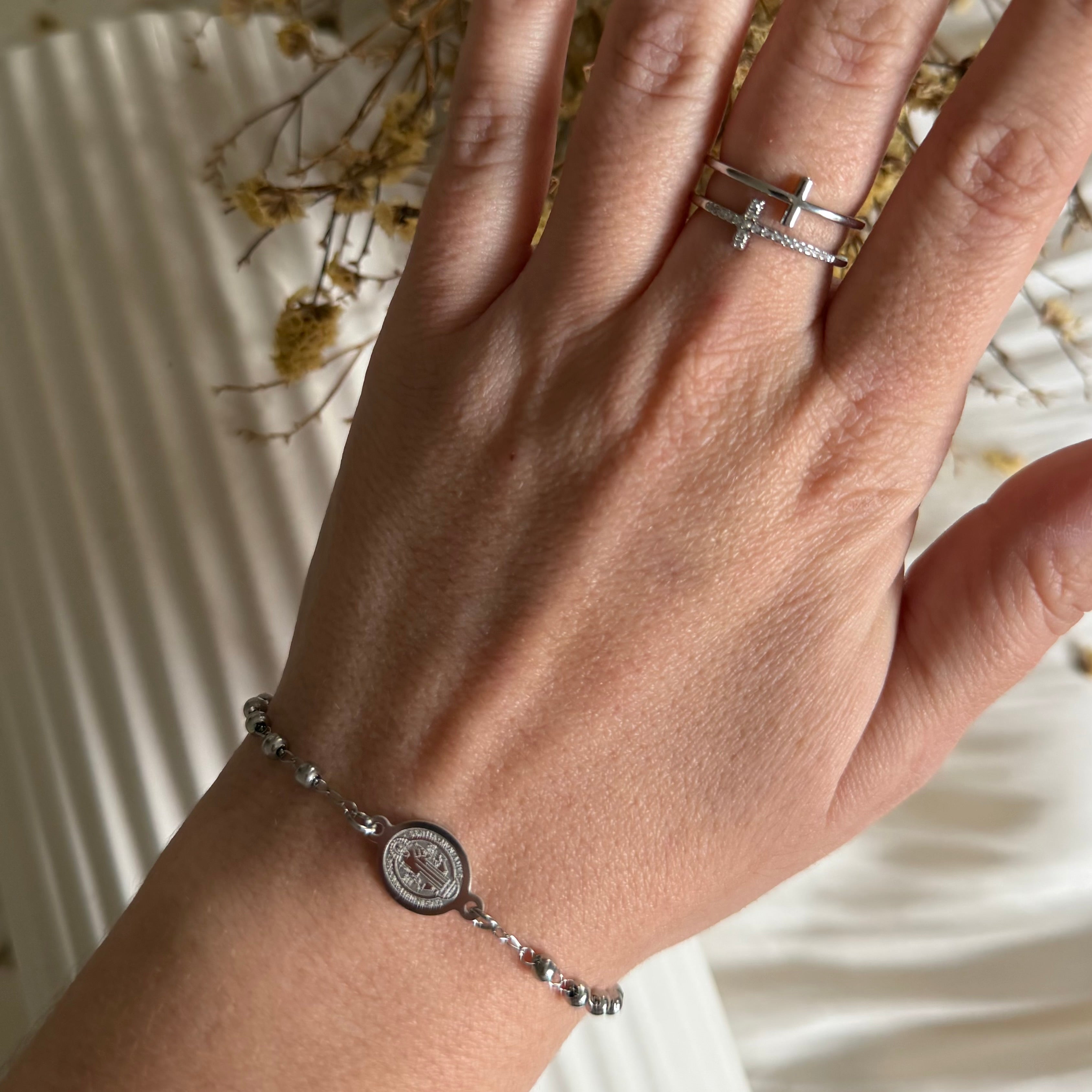 Atelier Séléna - Bracelet Acier Inoxydable Argent - Le Prêtre