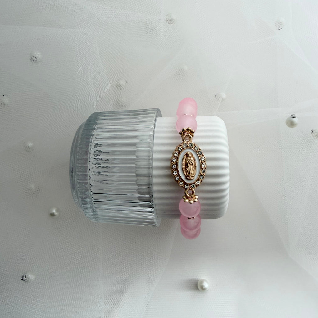 Atelier Séléna - Bracelet Sainte Vierge - Rose