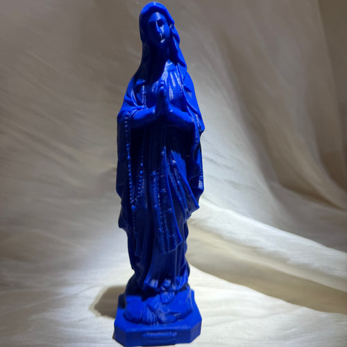 Atelier Séléna - Statue Sainte Vierge Pop Art Color - Bleu