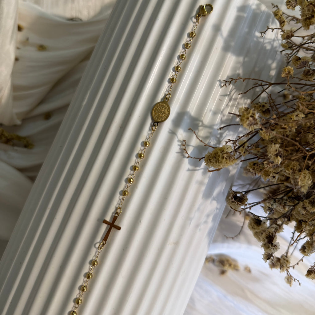 Atelier Séléna - Bracelet Acier Inoxydable Doré - Le Prêtre