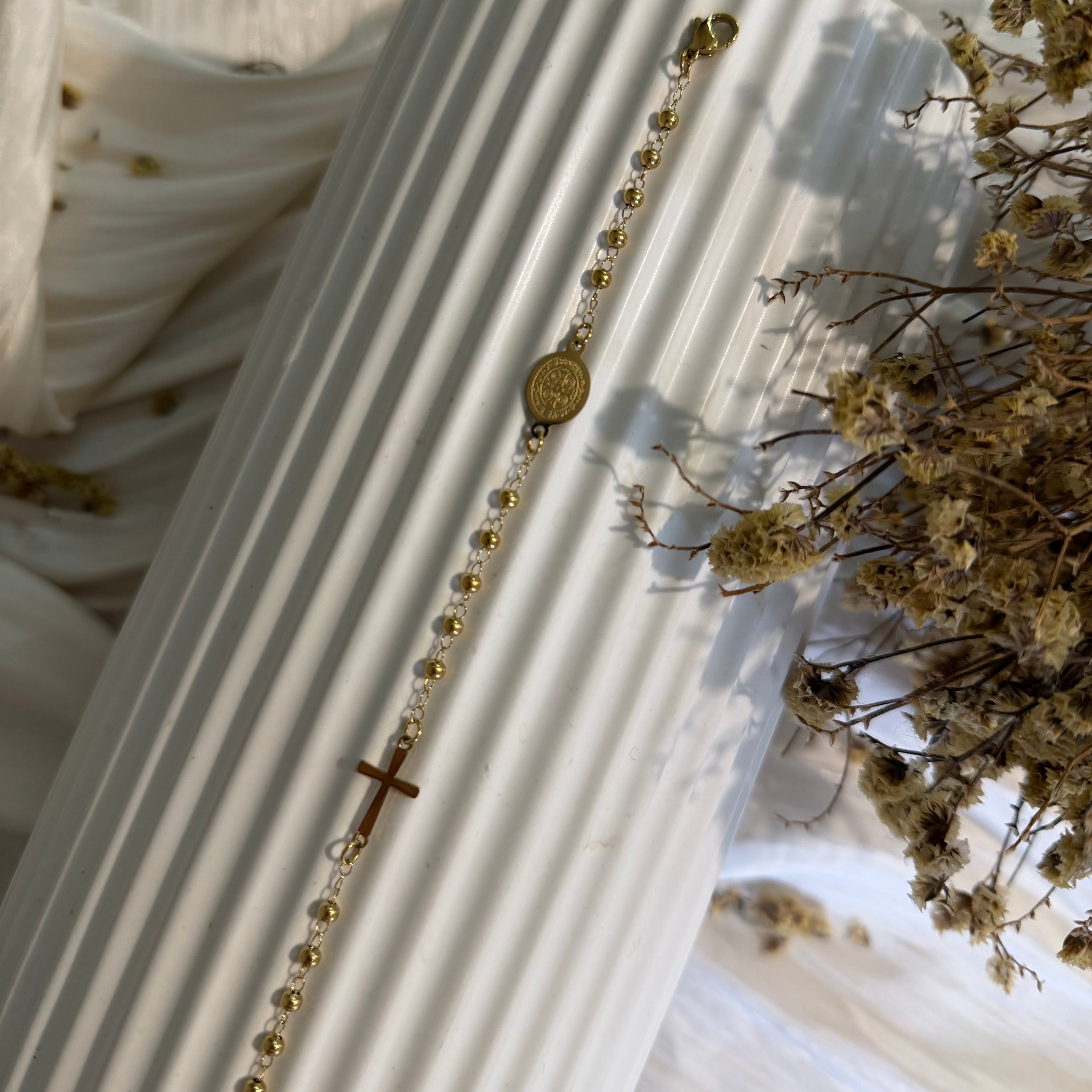 Atelier Séléna - Bracelet Acier Inoxydable Doré - Le Prêtre