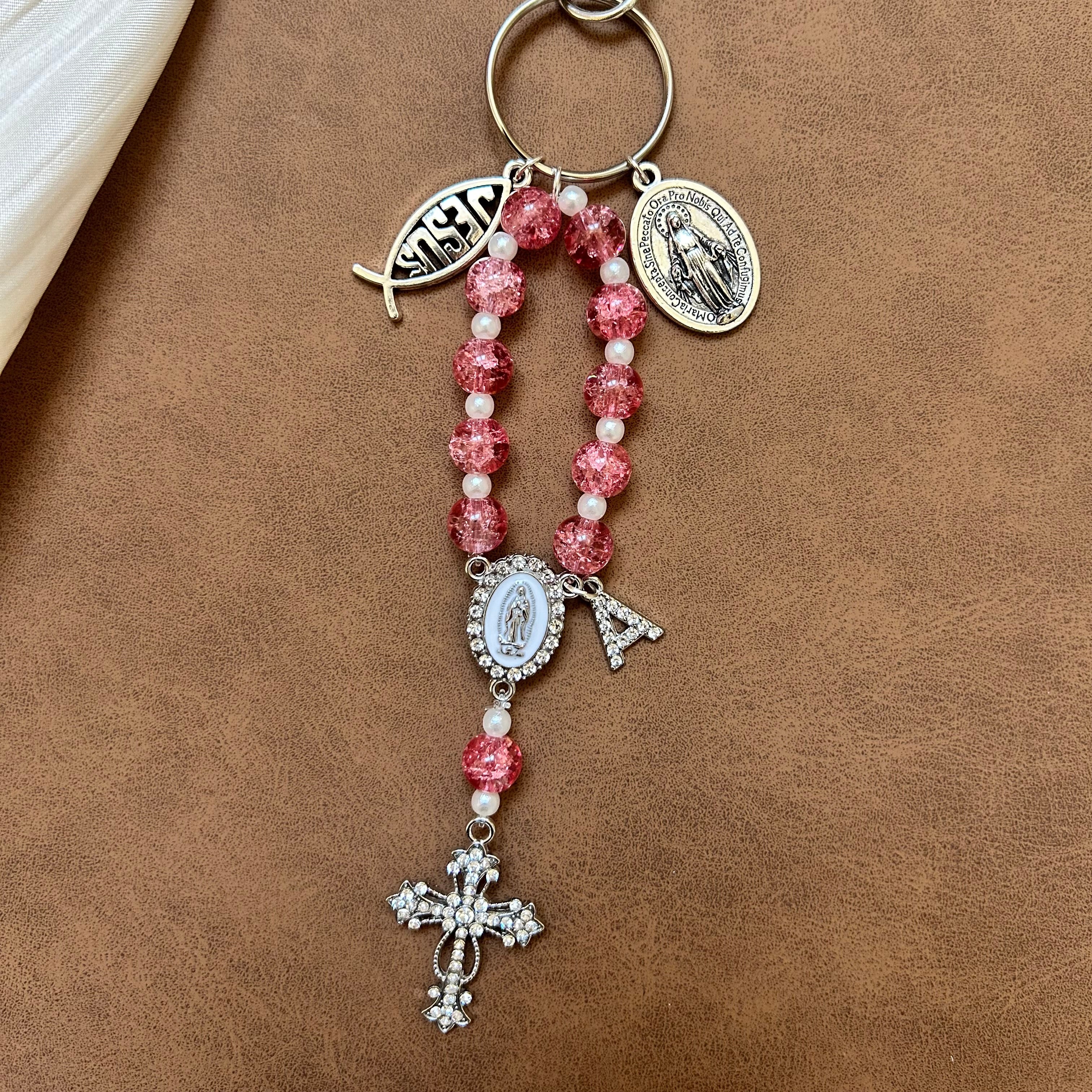 Atelier Séléna - Porte clé dizainier avec initiale