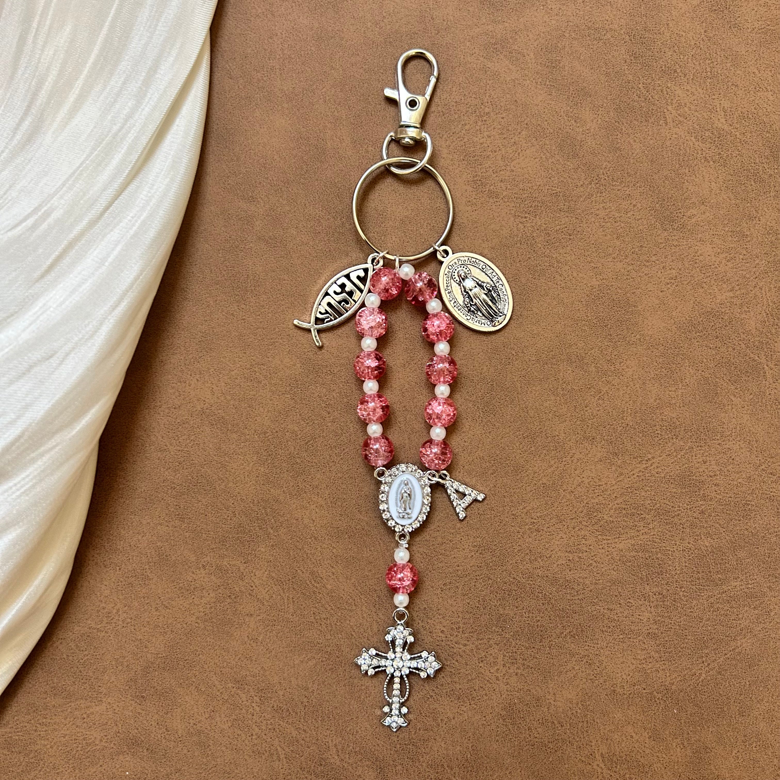 Atelier Séléna - Porte clé dizainier avec initiale