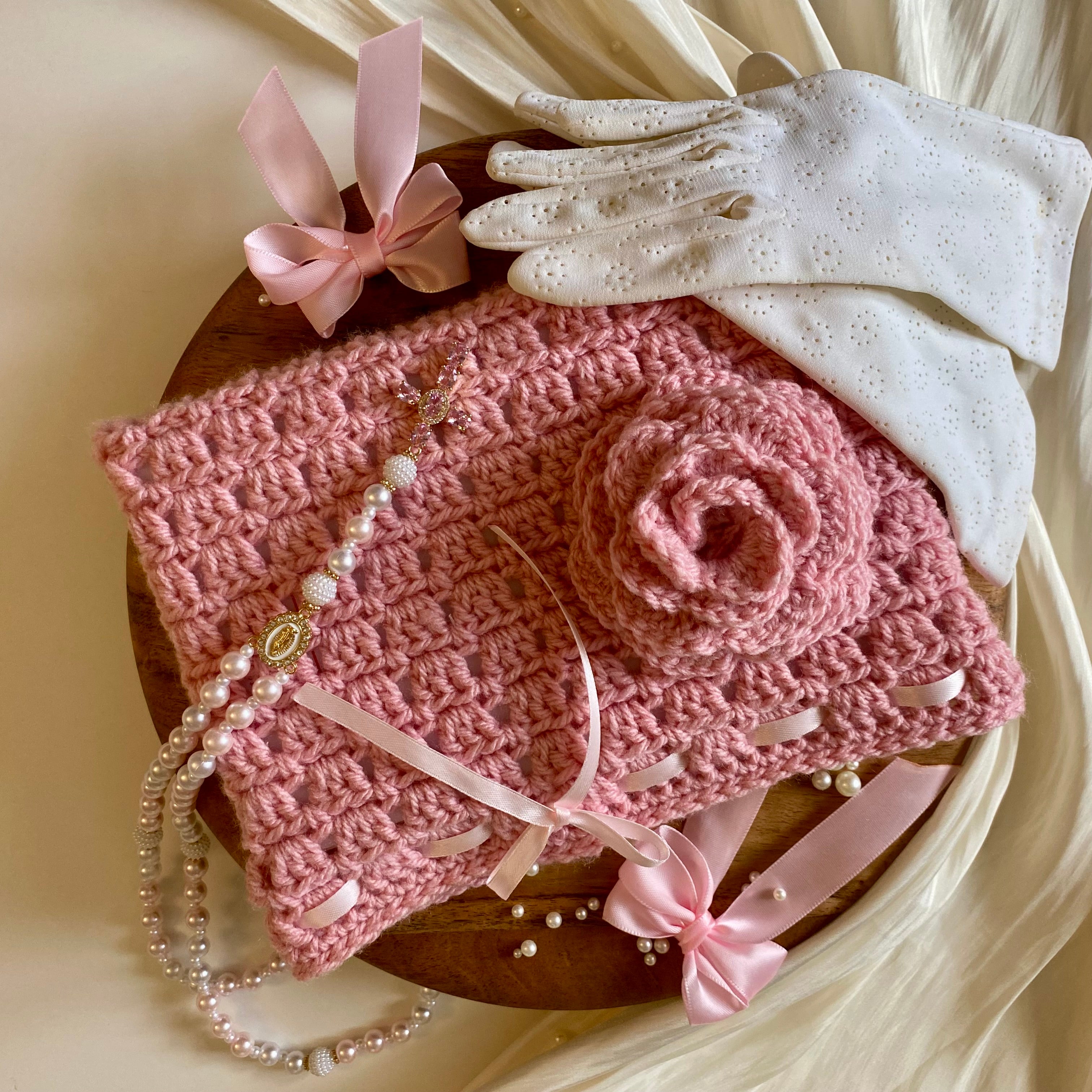 Atelier Séléna - Pochette pour Bible ou Livre - Octobre Rose