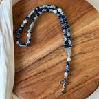 Atelier Séléna - Chapelet Argent - Bleu