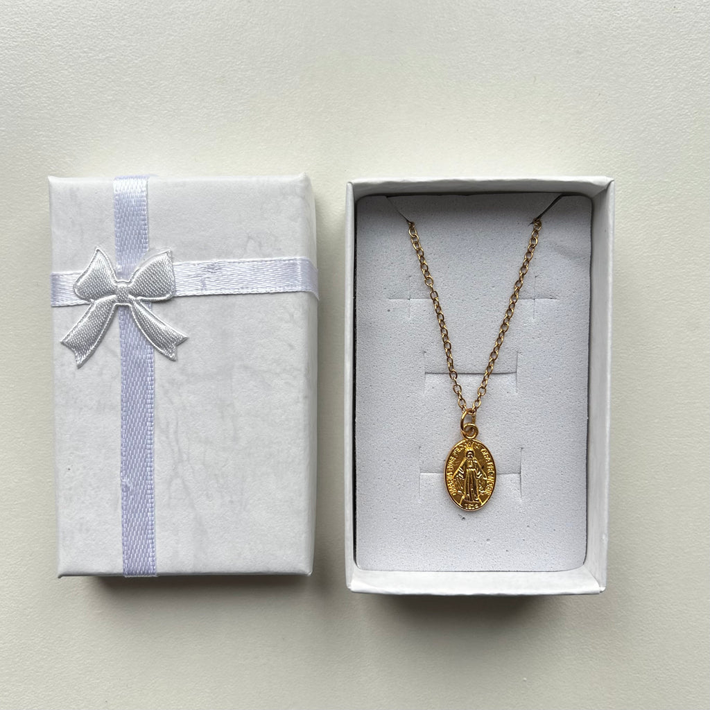 Atelier Séléna - Collier Médaillon Vierge Marie - Dorée