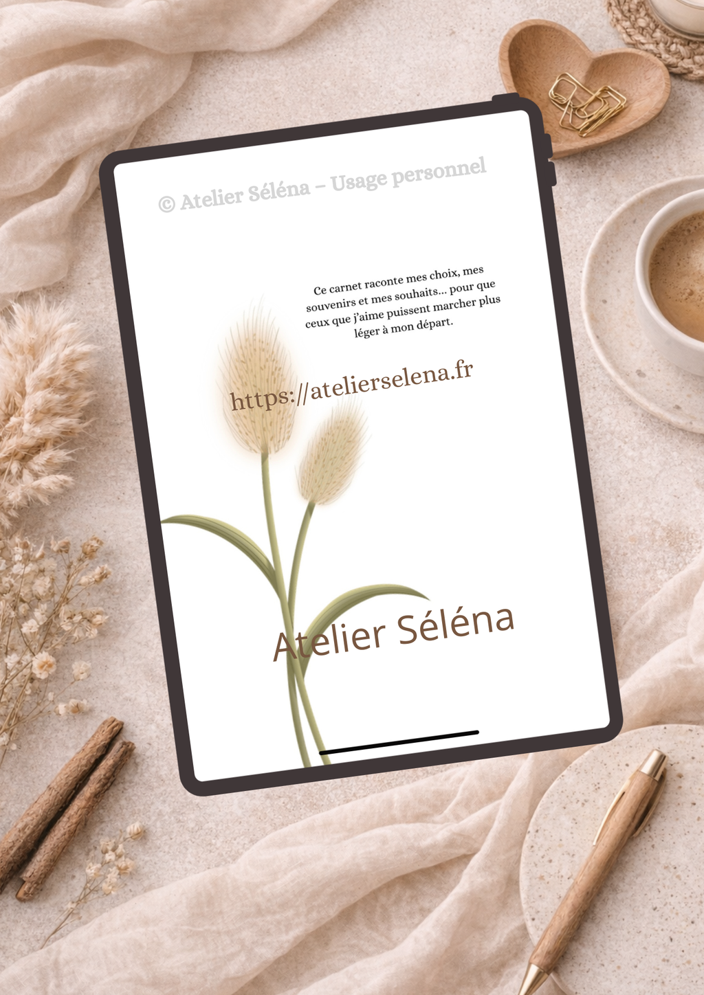 Atelier Séléna - Carnet de Volontés - PDF à imprimer