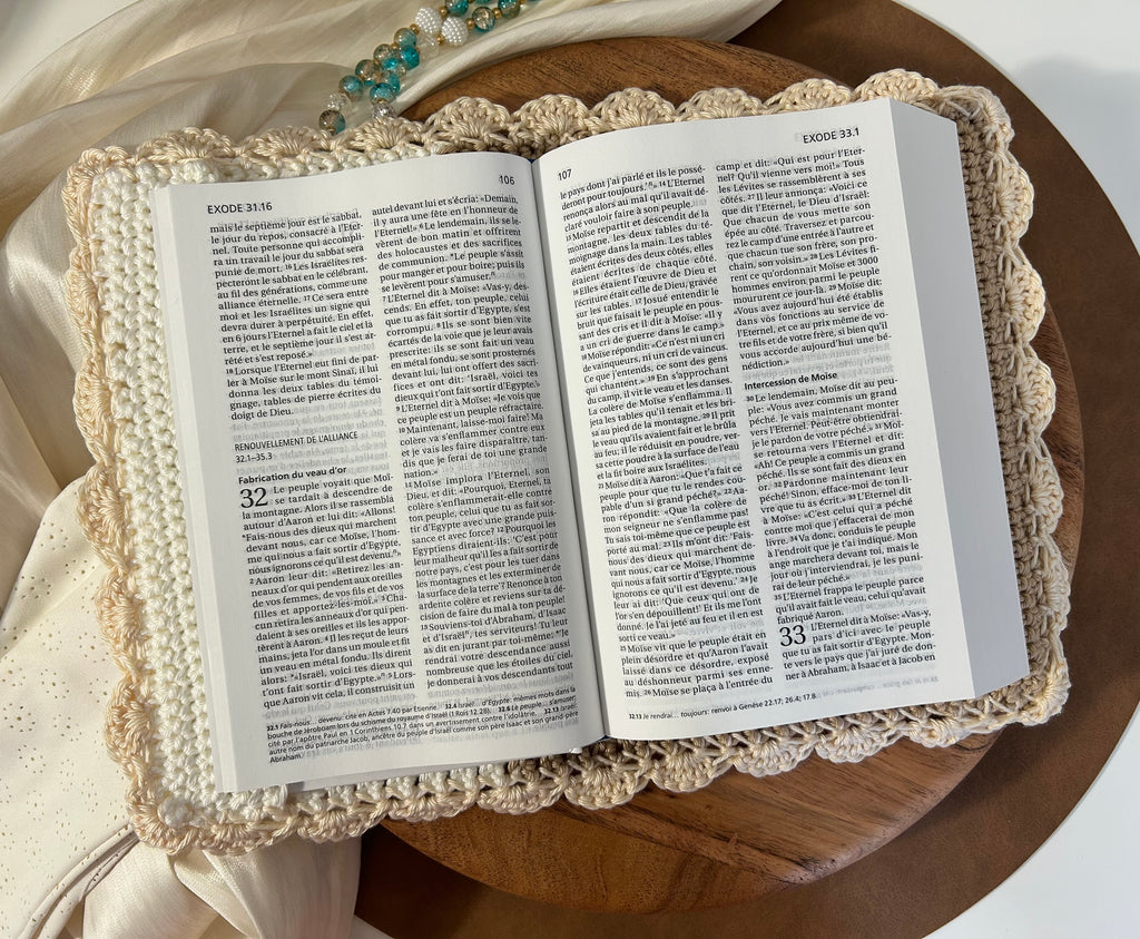Atelier Séléna - Housse de bible au crochet coton
