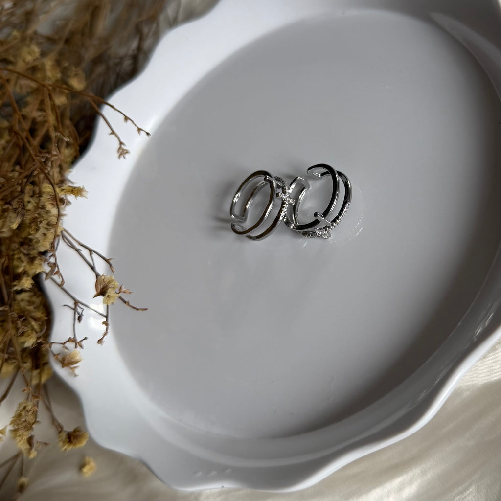 Atelier Séléna - Bague Acier Inoxydable Argent - Élisabeth