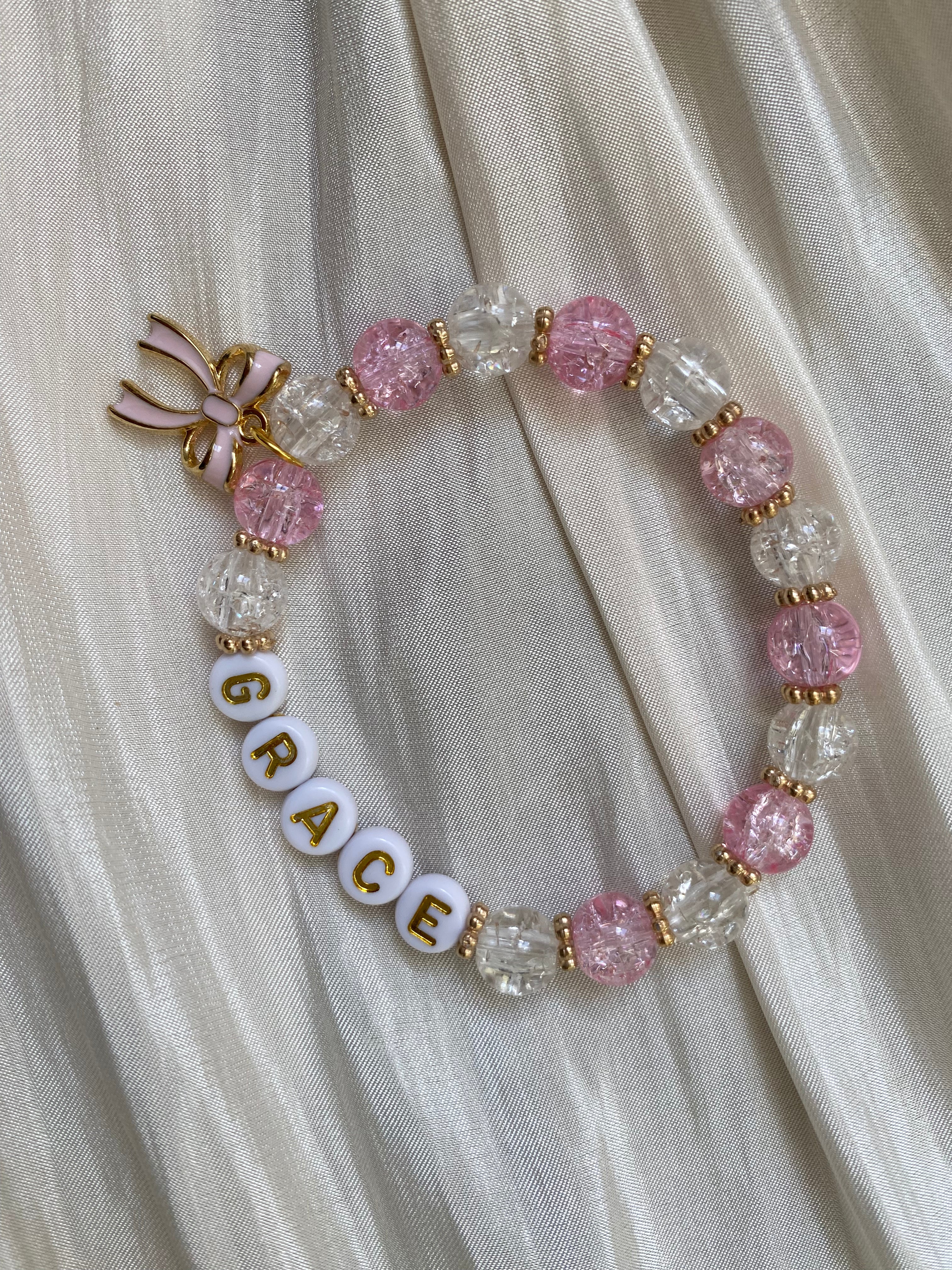 Atelier Séléna - Bracelet « Grâce » Octobre Rose