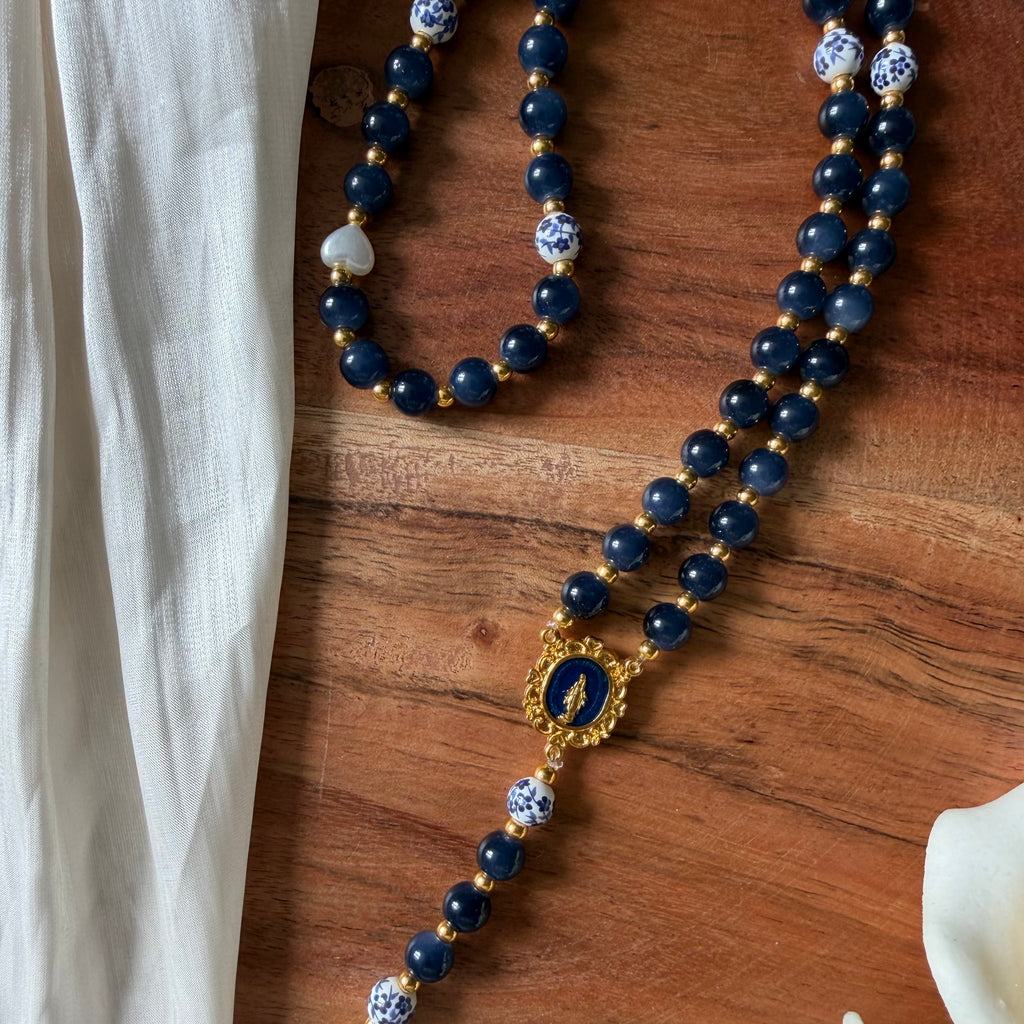 Atelier Séléna - Chapelet Bleu marine