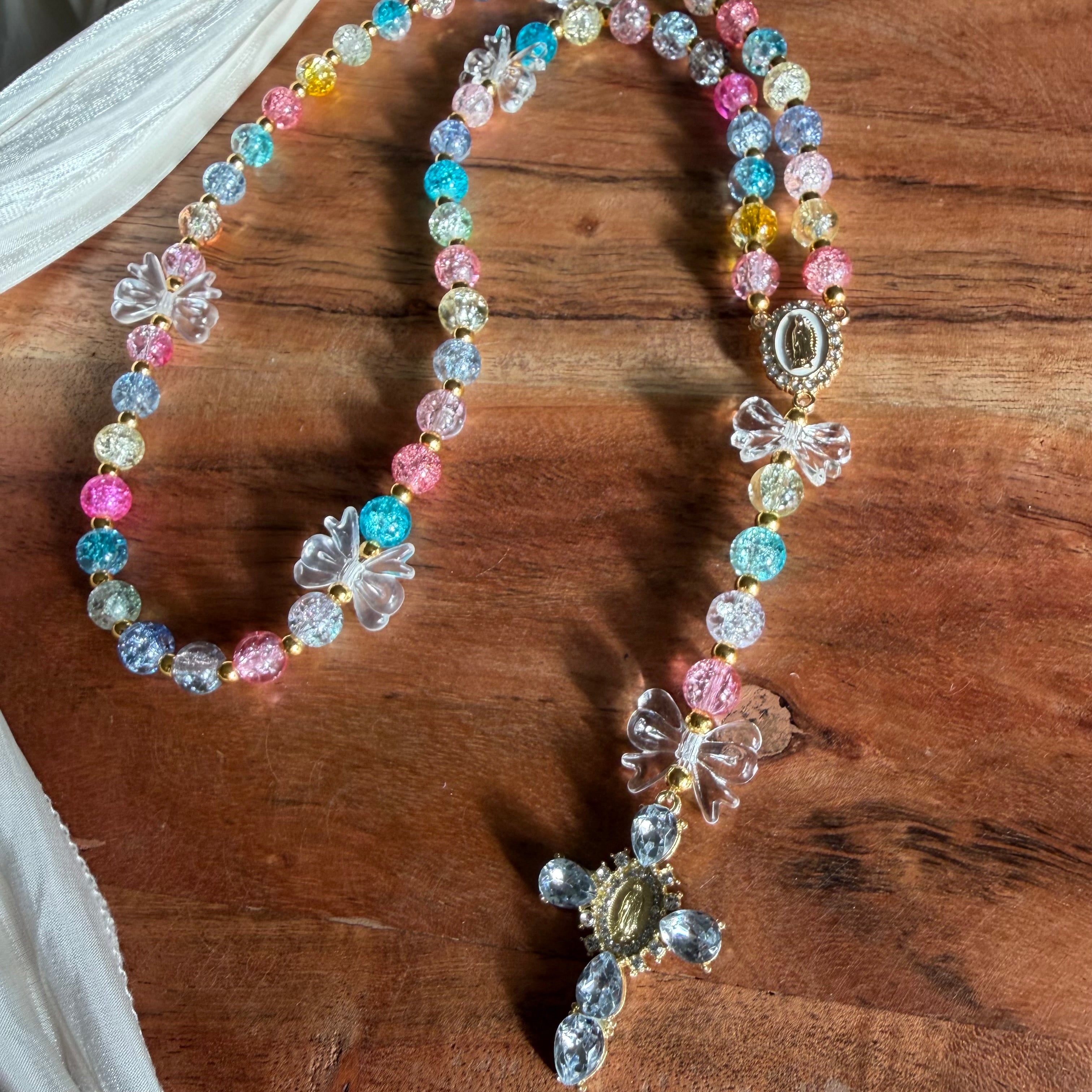 Atelier Séléna - Chapelet arc-en-ciel - Artisanal