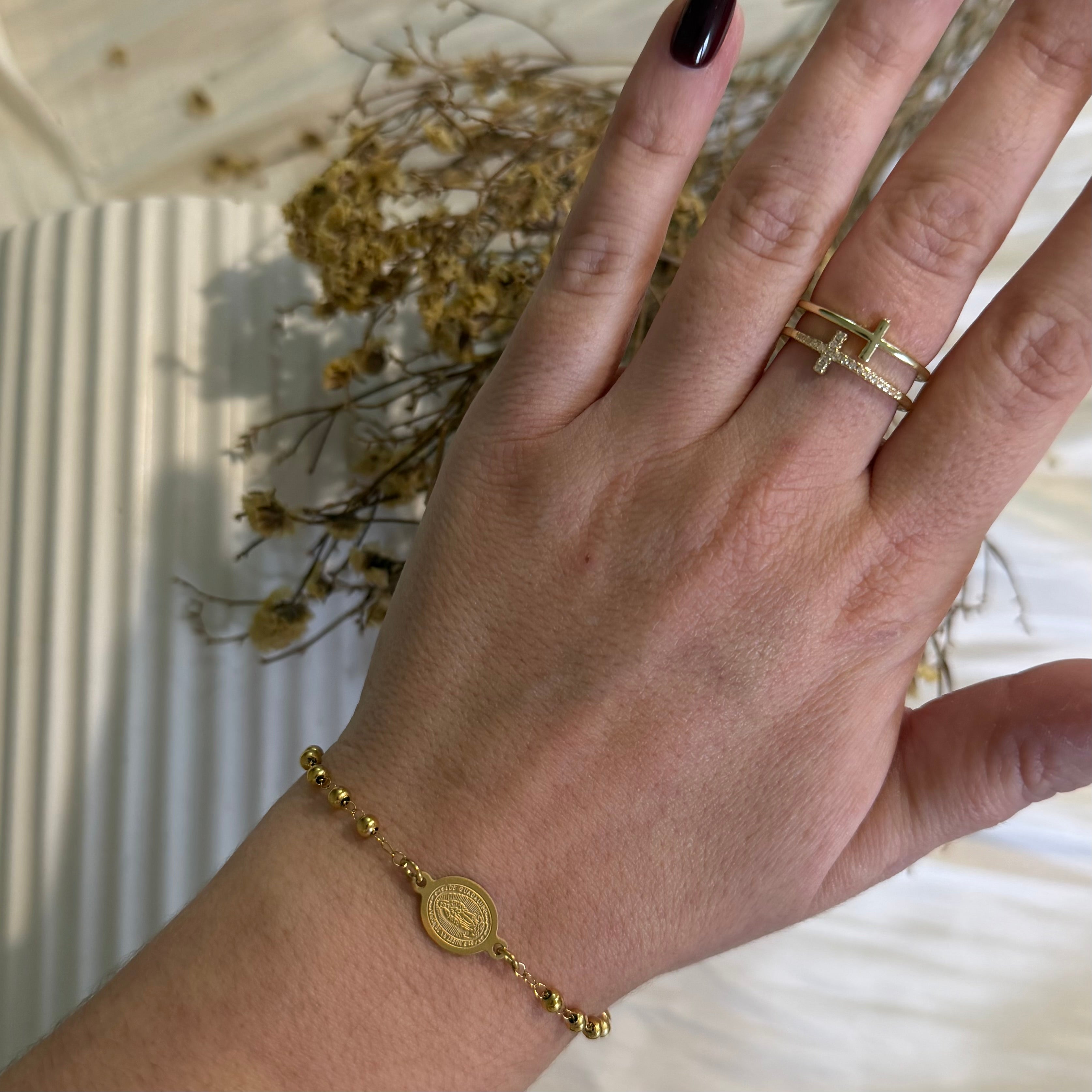 Atelier Séléna - Bracelet Acier Inoxydable Doré  - Notre Dame