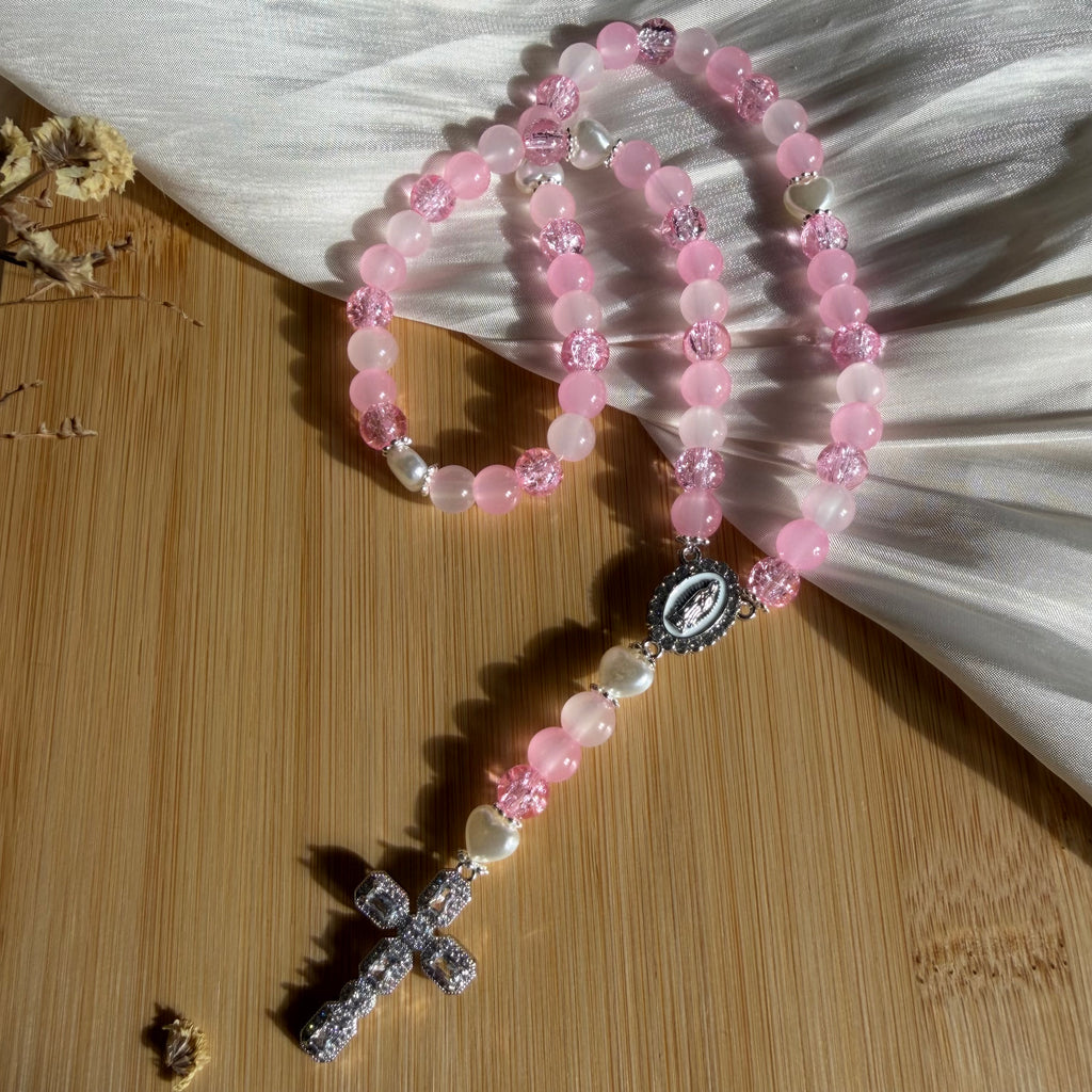 Atelier Séléna - Chapelet Éclat de rose - Argent