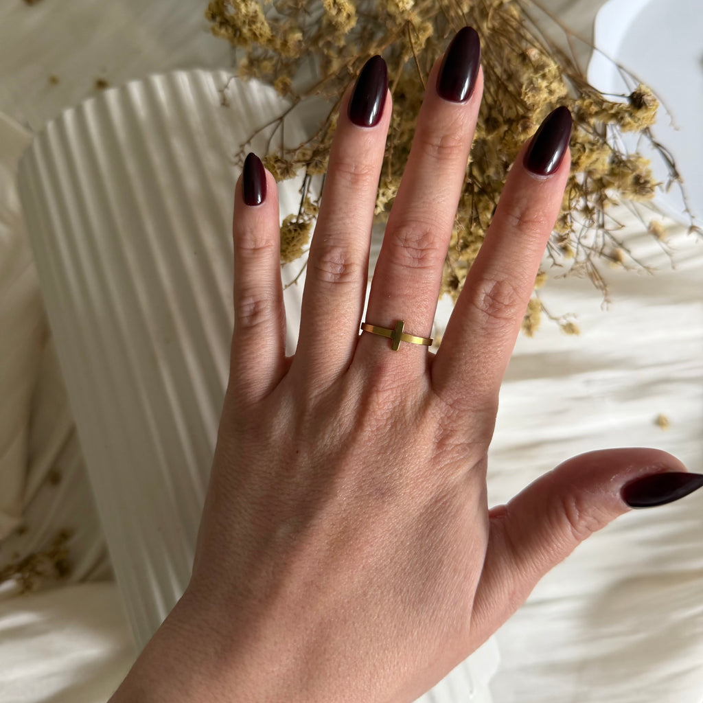 Atelier Séléna - Bague Acier Inoxydable Dorée - Esther