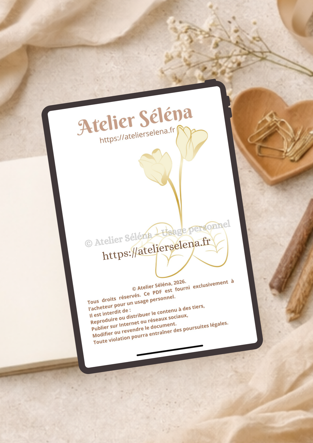 Atelier Séléna - Carnet de Volontés - PDF à imprimer