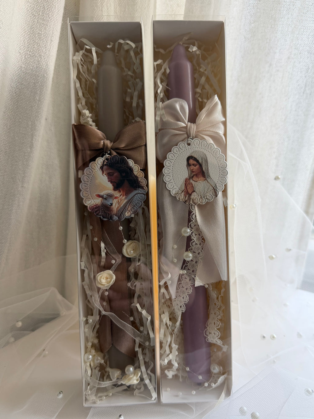 Atelier Séléna - Cierge décoré – Bougie avec boîte