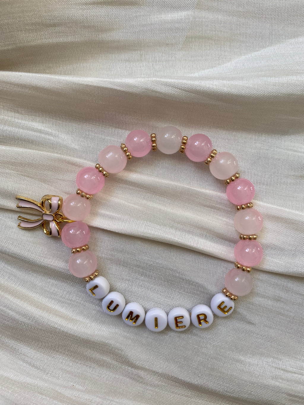 Atelier Séléna - Bracelet « Lumière » Octobre Rose