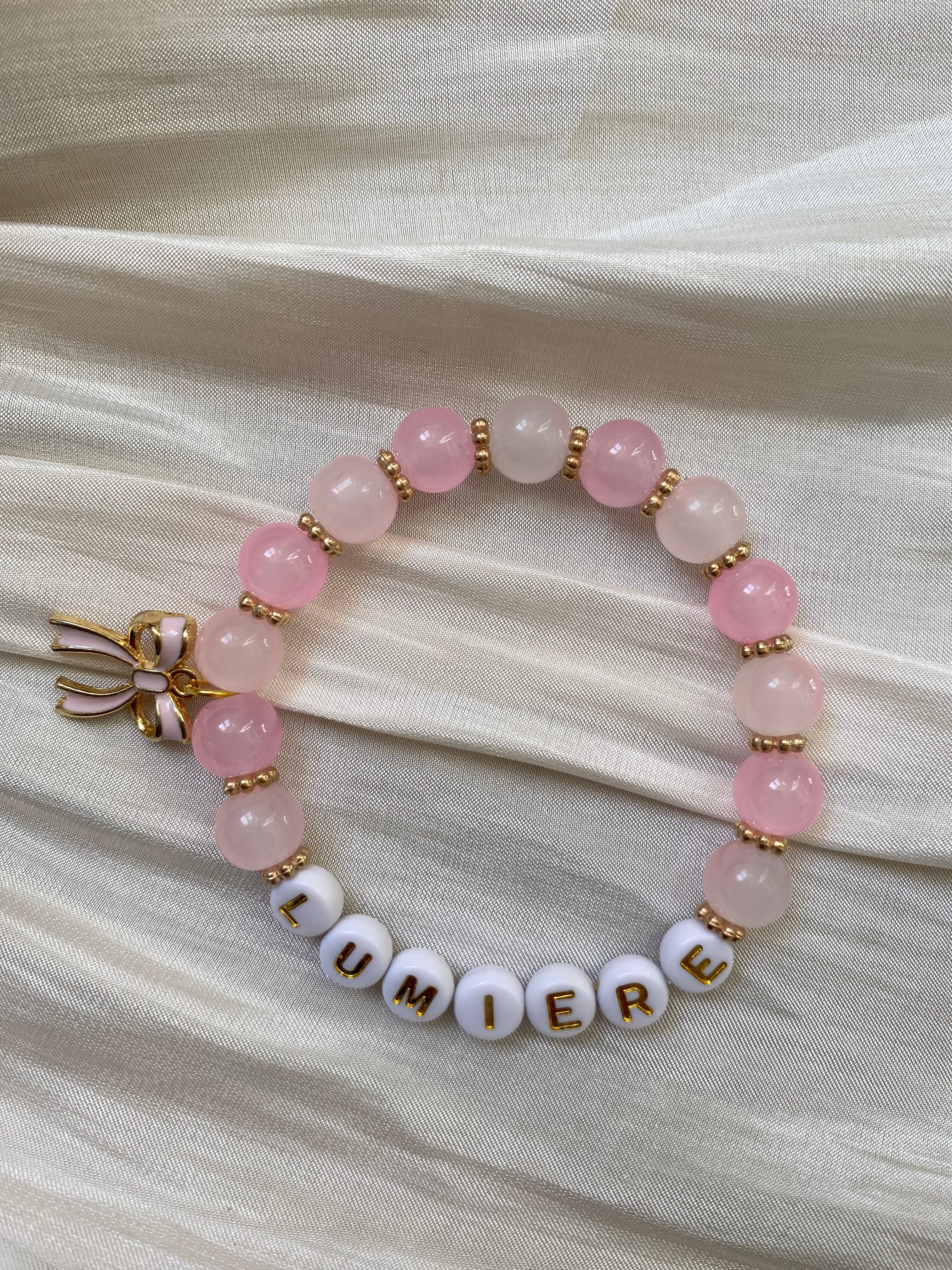 Atelier Séléna - Bracelet « Lumière » Octobre Rose
