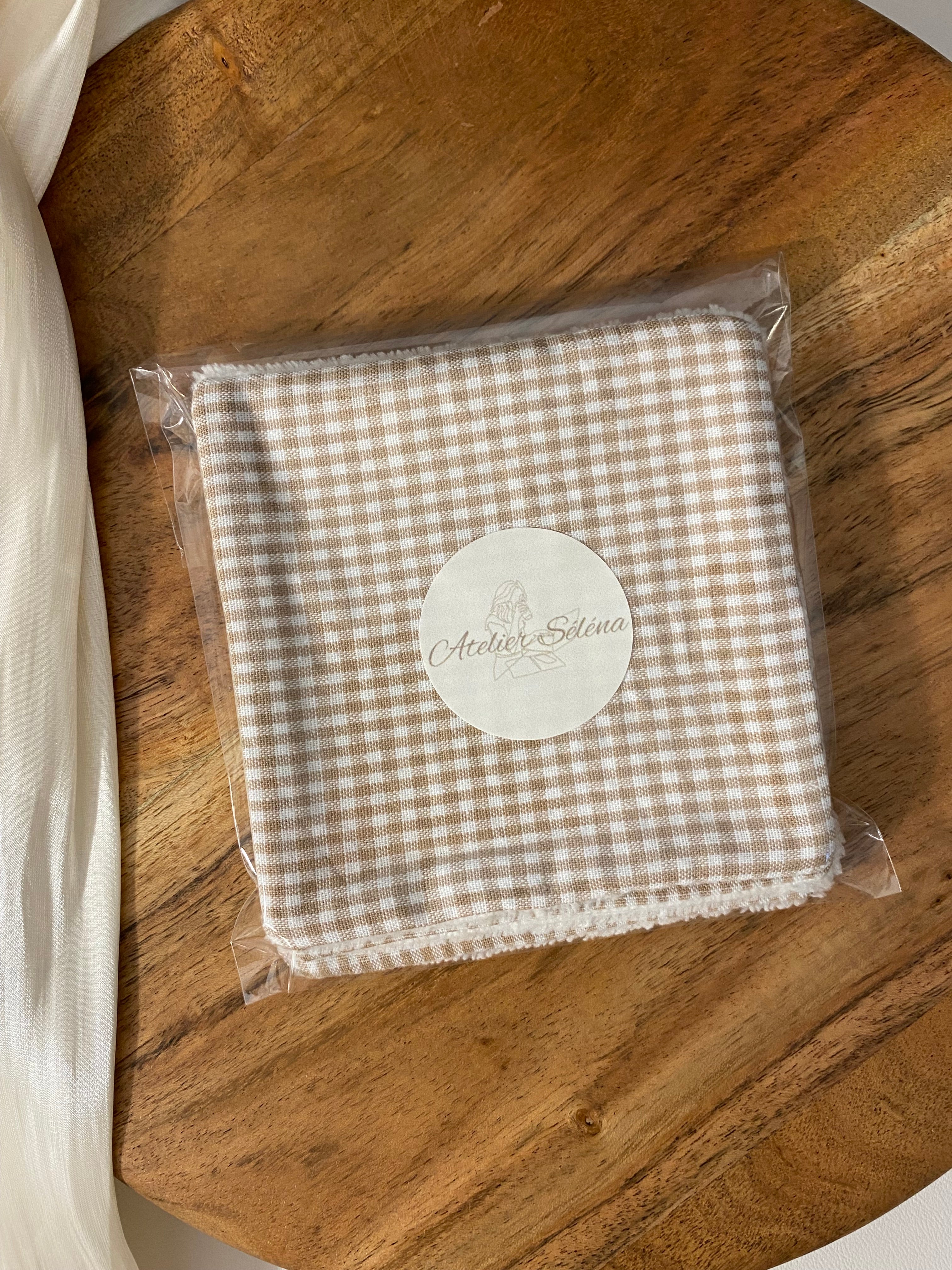 Atelier Séléna - Lingettes démaquillantes lavables Épure